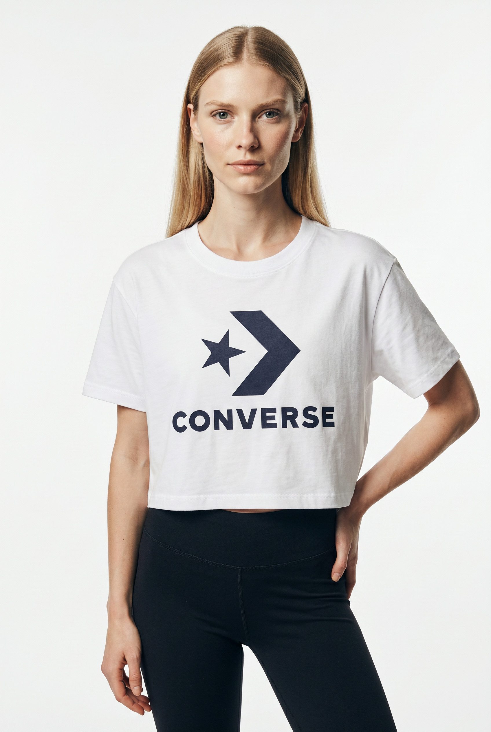 Converse T-Shirt STAR CHEVRON BOXY T-SHIRT Boxy-Schnitt, aus Baumwolle, in den Größen XS bis XXL