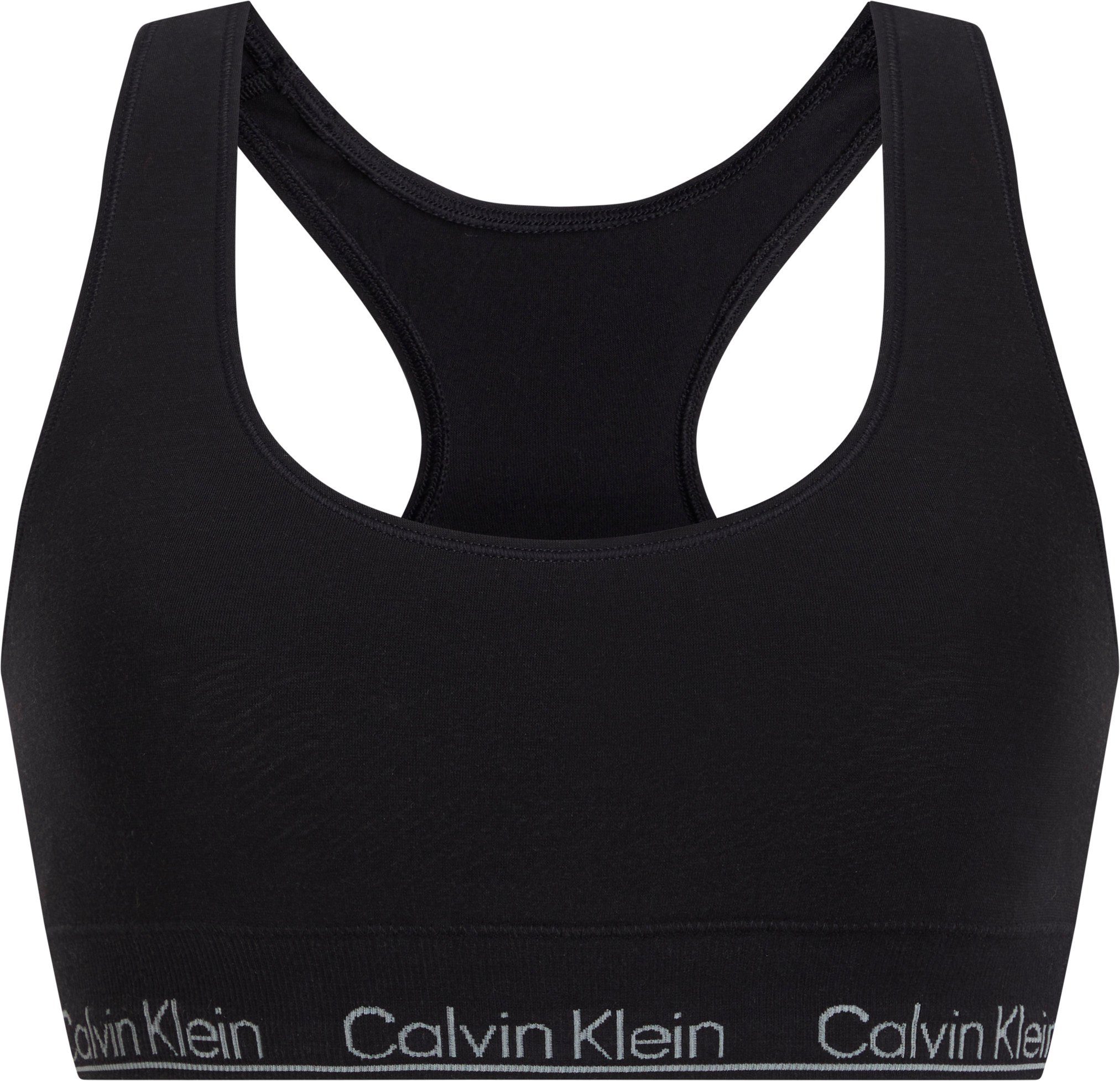 schwarz CK-Logoschriftzug RACERBACK BRALETTE Calvin Klein mit Underwear Bralette-BH