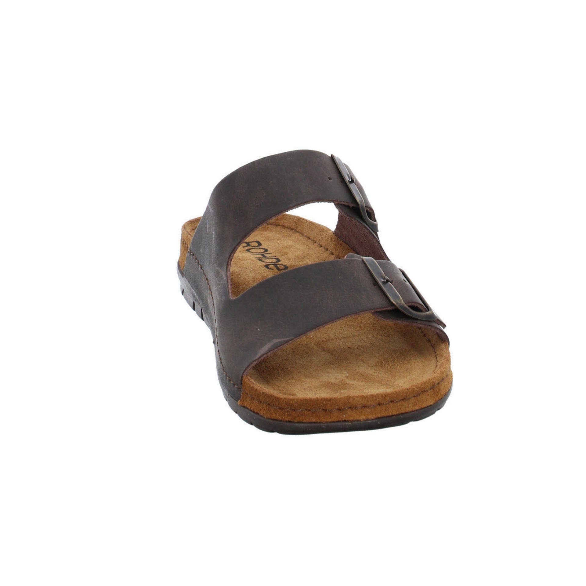 Herren Mocca Sandalen Hausschuh Glattleder Rodigo Pantolette Rohde Pantoletten