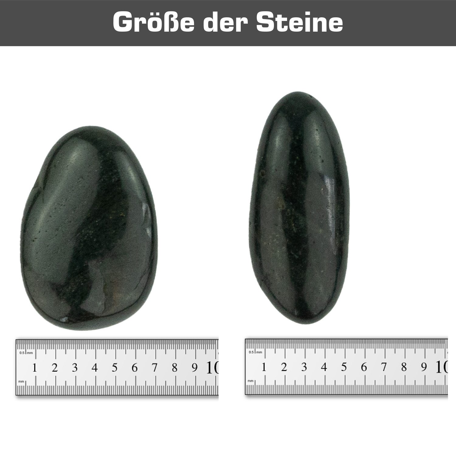 INTERGARDEN Zierkies Dekosteine schwarz poliert 20 kg, Kieselsteine Garten 5-8 cm