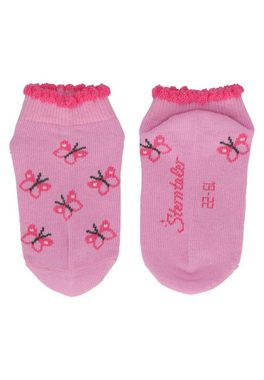 Sterntaler® Sneakersocken Sneaker-Socken 3er Blumen (3-Paar)