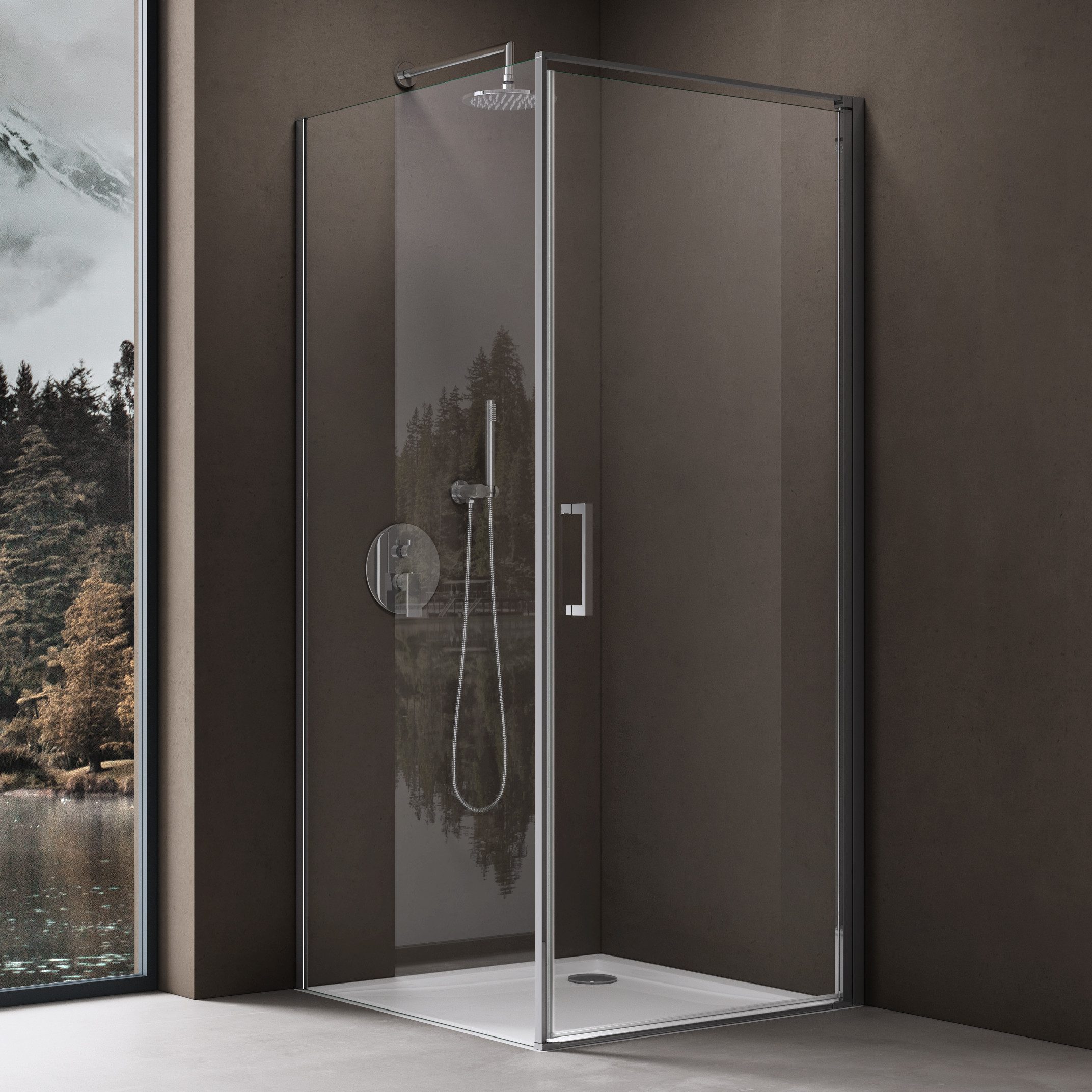 doporro Eckdusche Eck-Duschkabine Ravenna36K-plus ESG-Sicherheitsglas Nano- günstig online kaufen