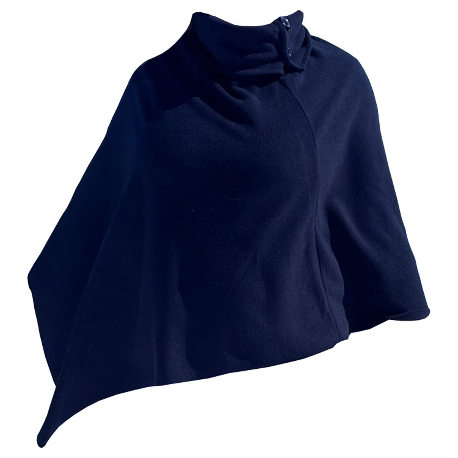 BURI Poncho Damen Poncho Schal Cashmere Fleece Cape Cardigan Frauen Warme Stola