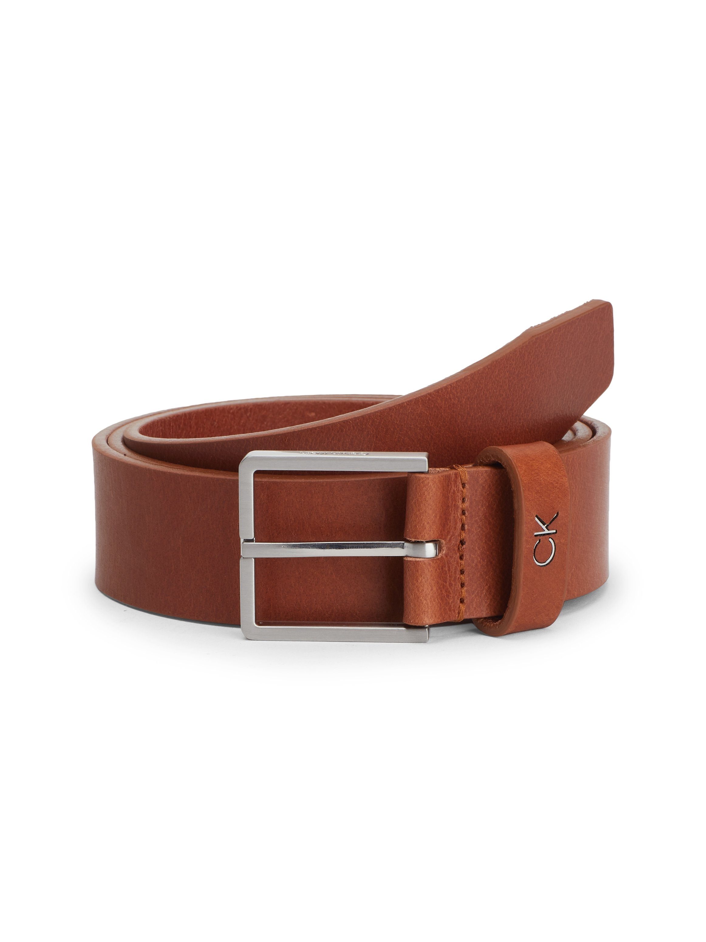 Klein BELT Ledergürtel 3.5CM Calvin FORMAL Cognac