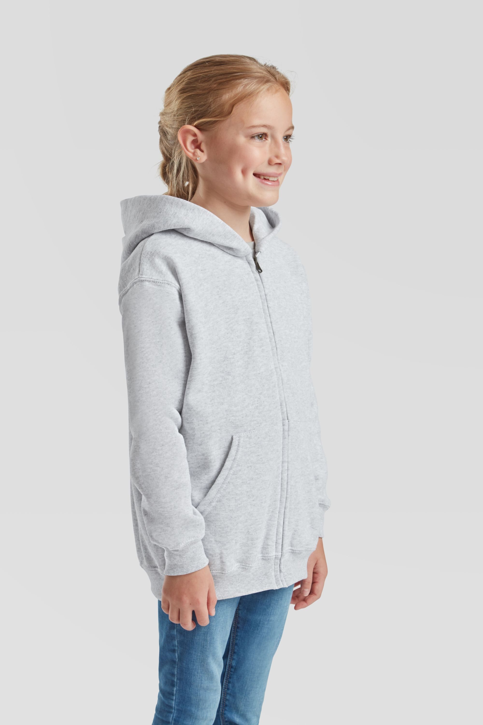 Fruit of the Loom Sweatjacke Classic Hooded Sweat Jacket Kids – Bild 4 von 5