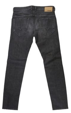 Diesel Skinny-fit-Jeans Thommer-X 0095R (Schwarz) Vintage Used Look, Stretch, 5-Pocket-Style