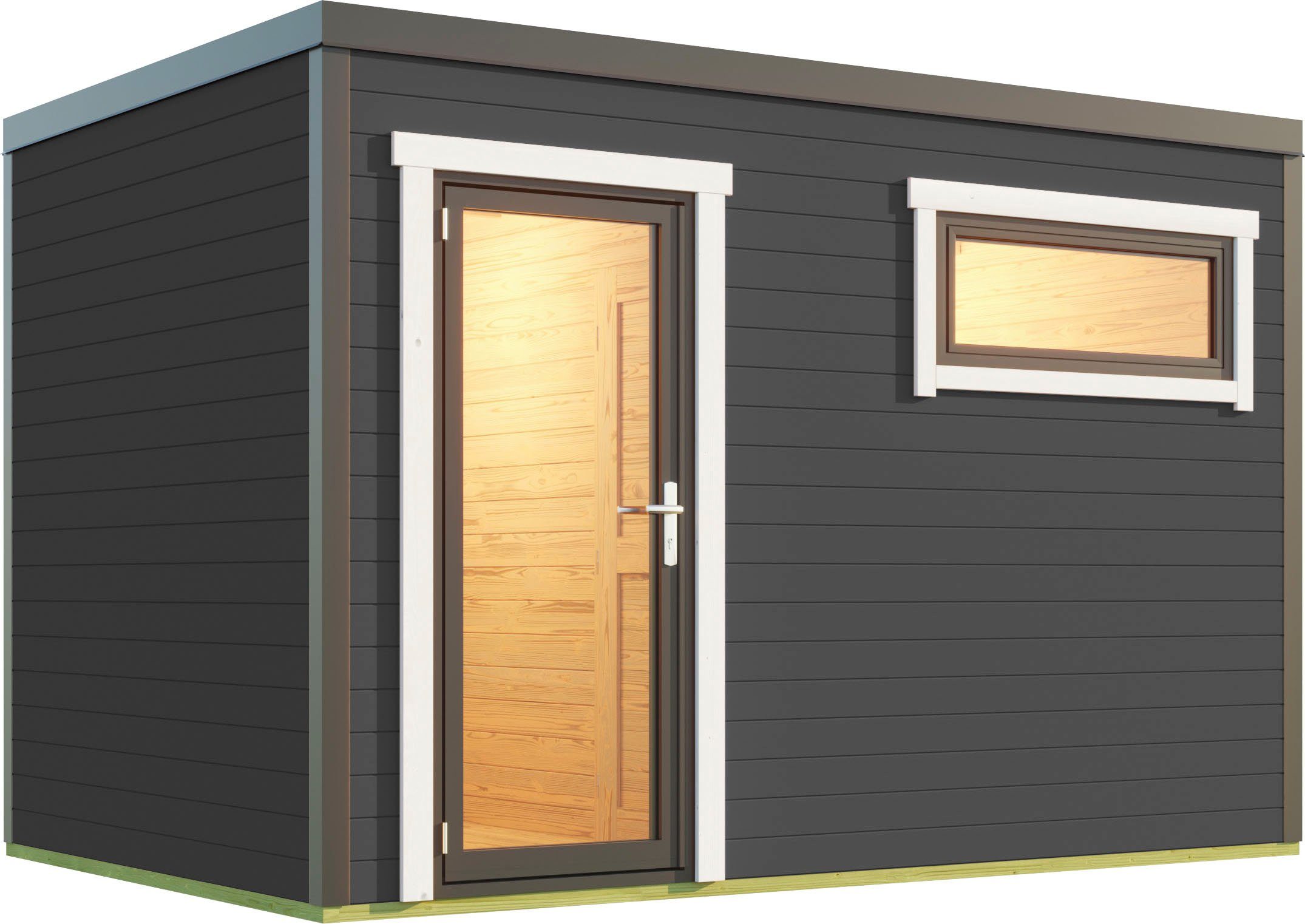 LASITA MAJA Gartenhaus SARDINIA, BxT: 350x250 cm, (Set, inkl. Fussbodenbretter zum verlegen)