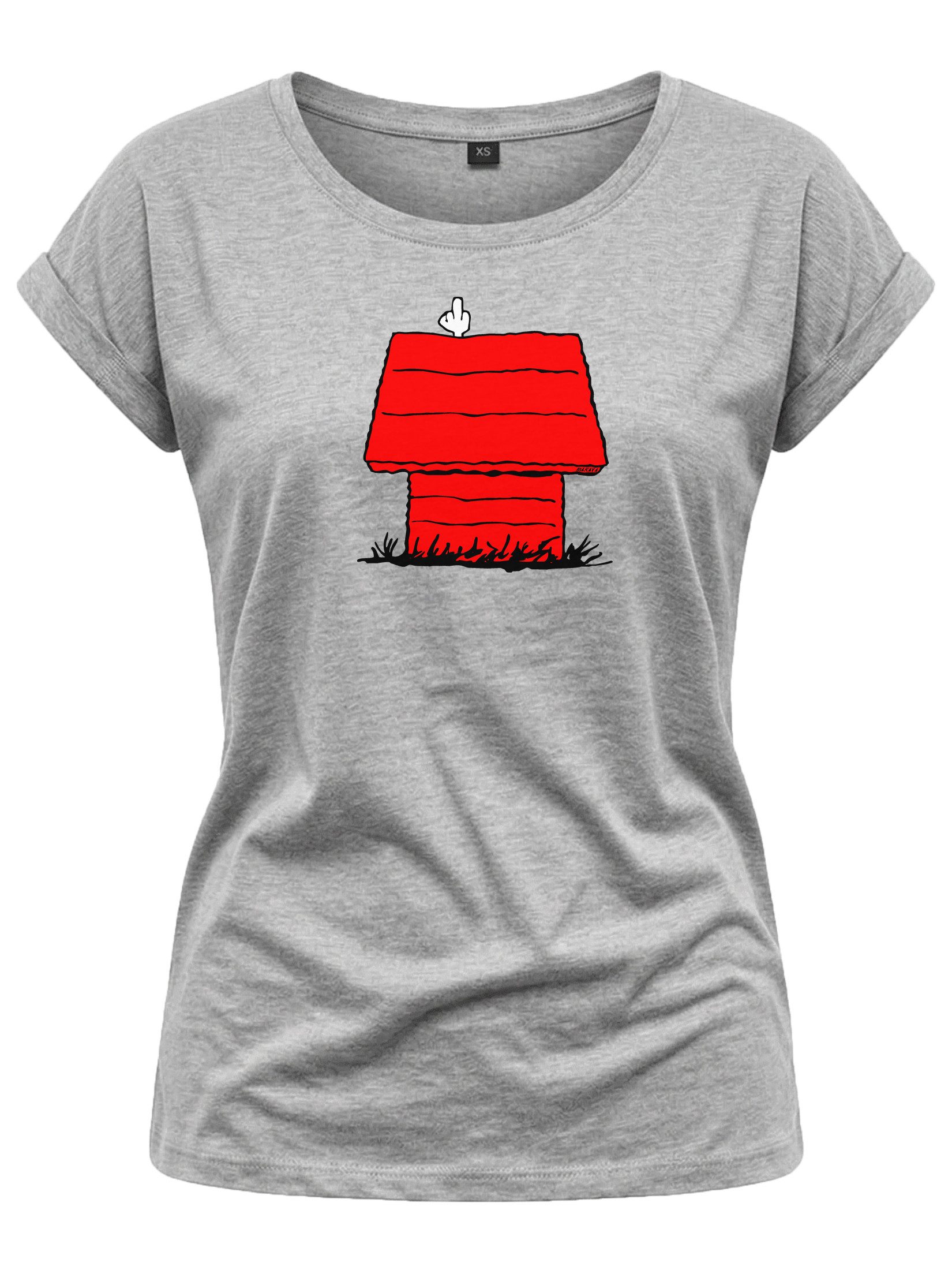 T-Shirt Damen Kurzarm Sommer Top mit Print Lustige Oberteile Aufdruck Frauen