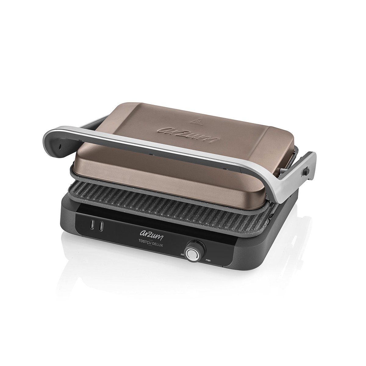 Arzum Sandwichmaker Tostçu Delux 1800W, Kontaktgrill Sandwichmaker Sandwich-Toaster