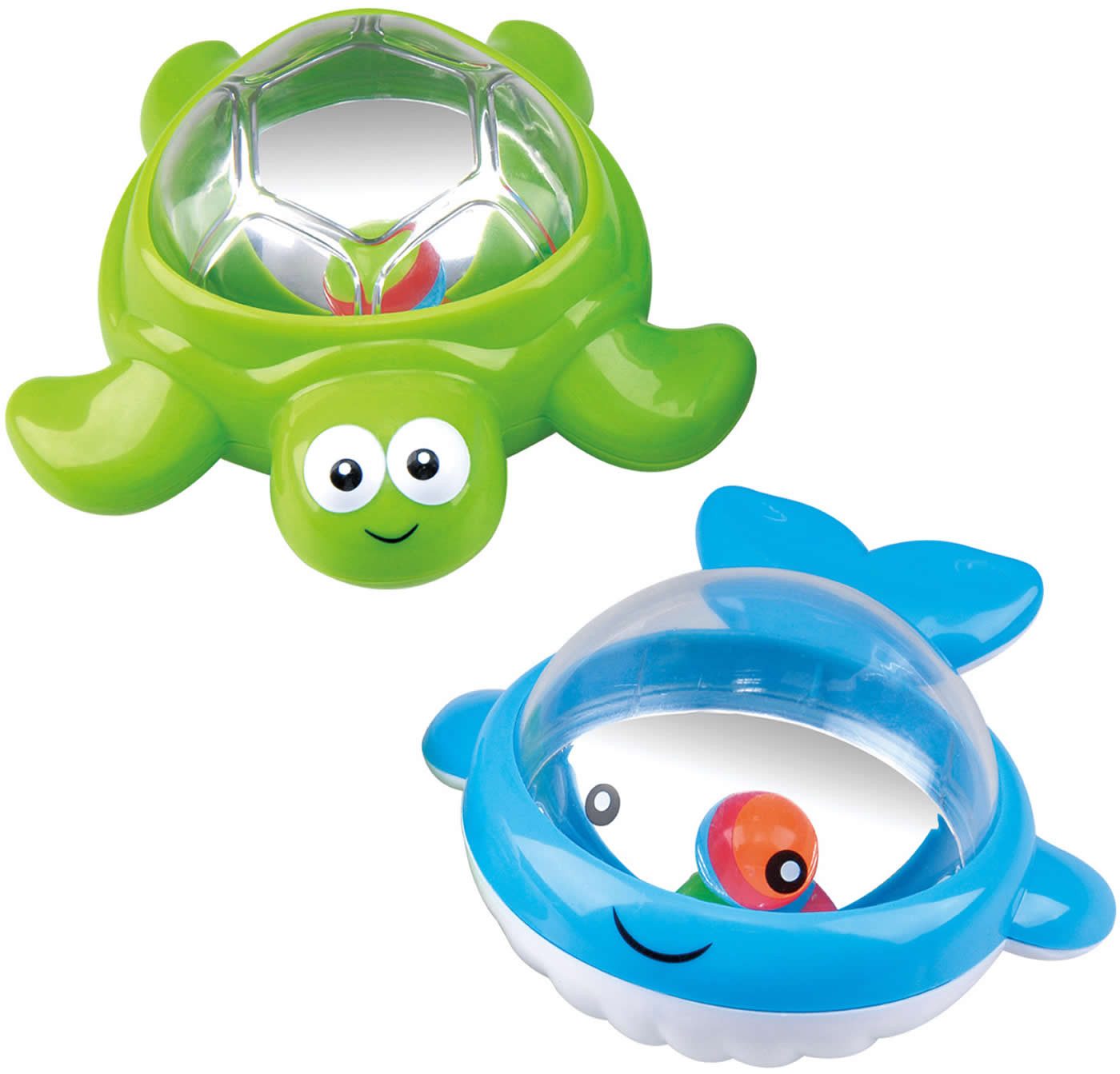 Play Badespielzeug Badefreunde-Set Tub Twinklers 2-tlg Schildkröte Wal Badespielzeug +12M