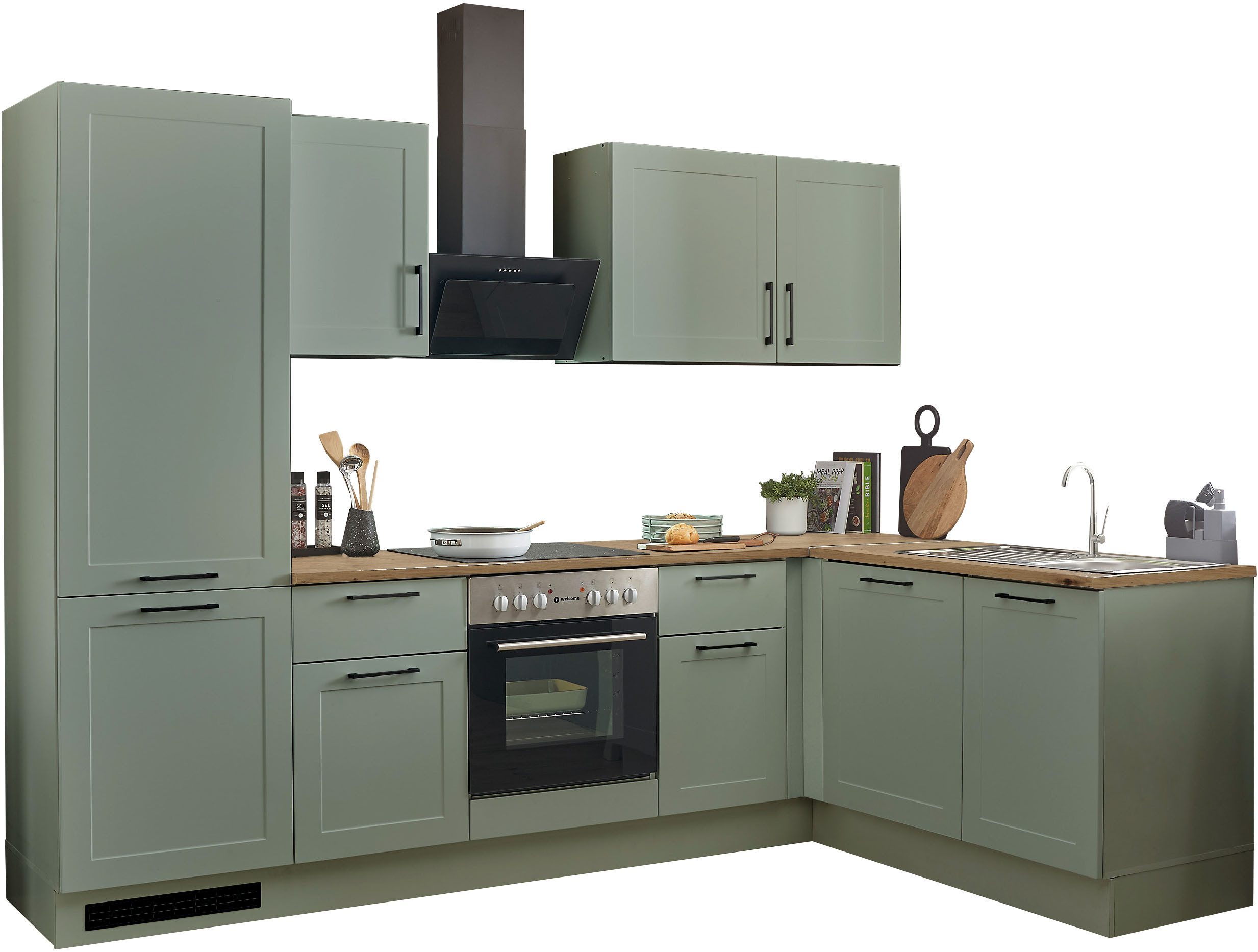 BASIC by Balculina Winkelküche Marsi, Stellmaße 280x175 cm, wahlweise mit E günstig online kaufen