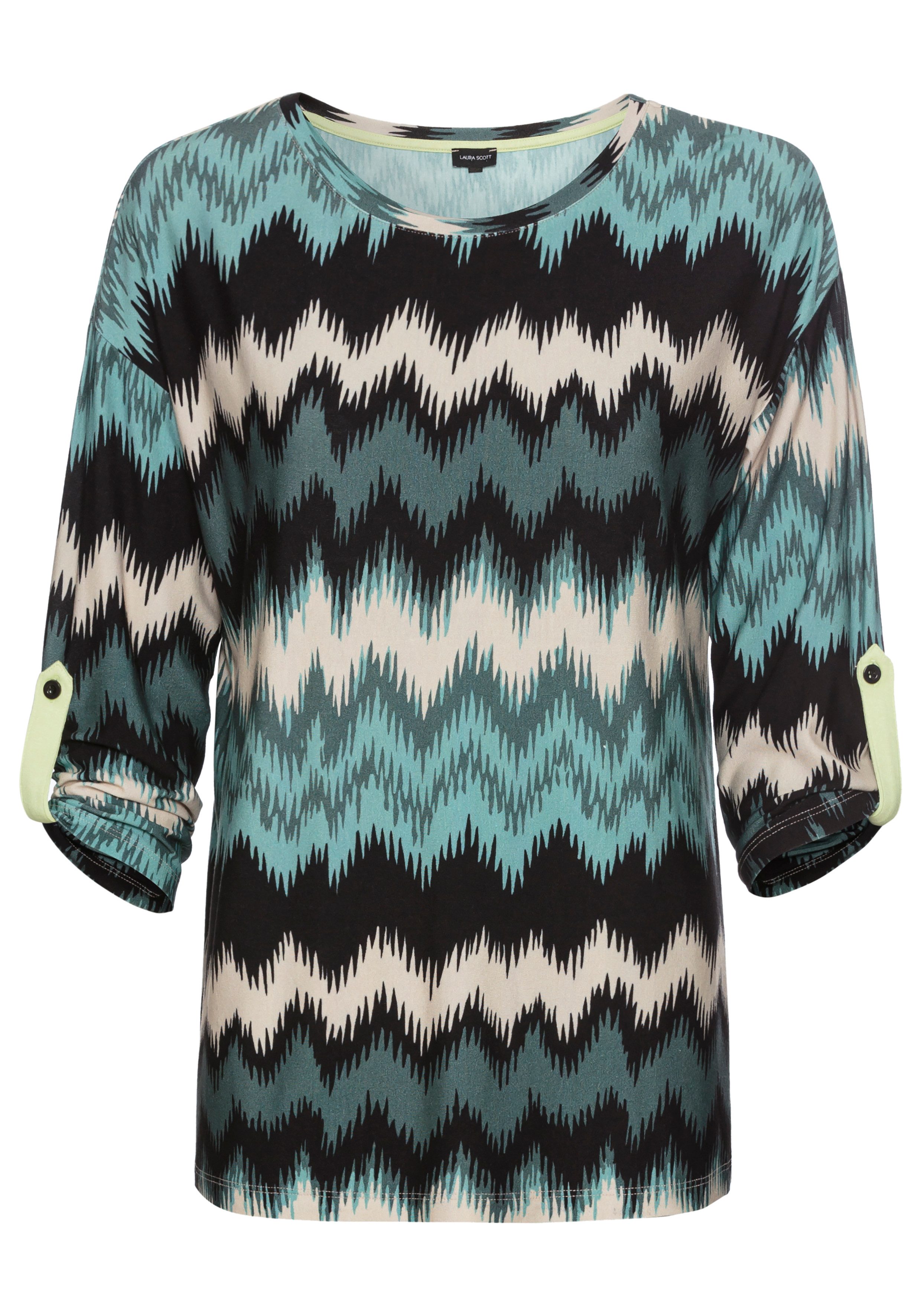 Laura Scott 3/4-Arm-Shirt mit Allover-Print. € 29,71