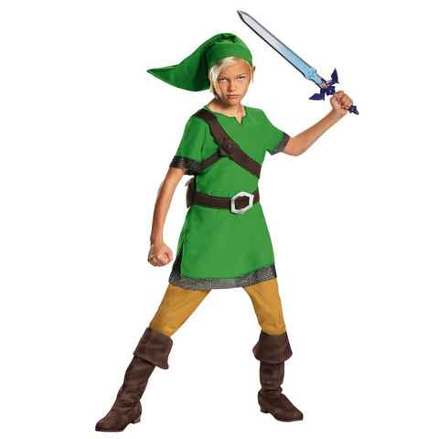 Metamorph Kostüm Zelda Link, Der Held aus dem Game-Klassiker als Kinderkostüm