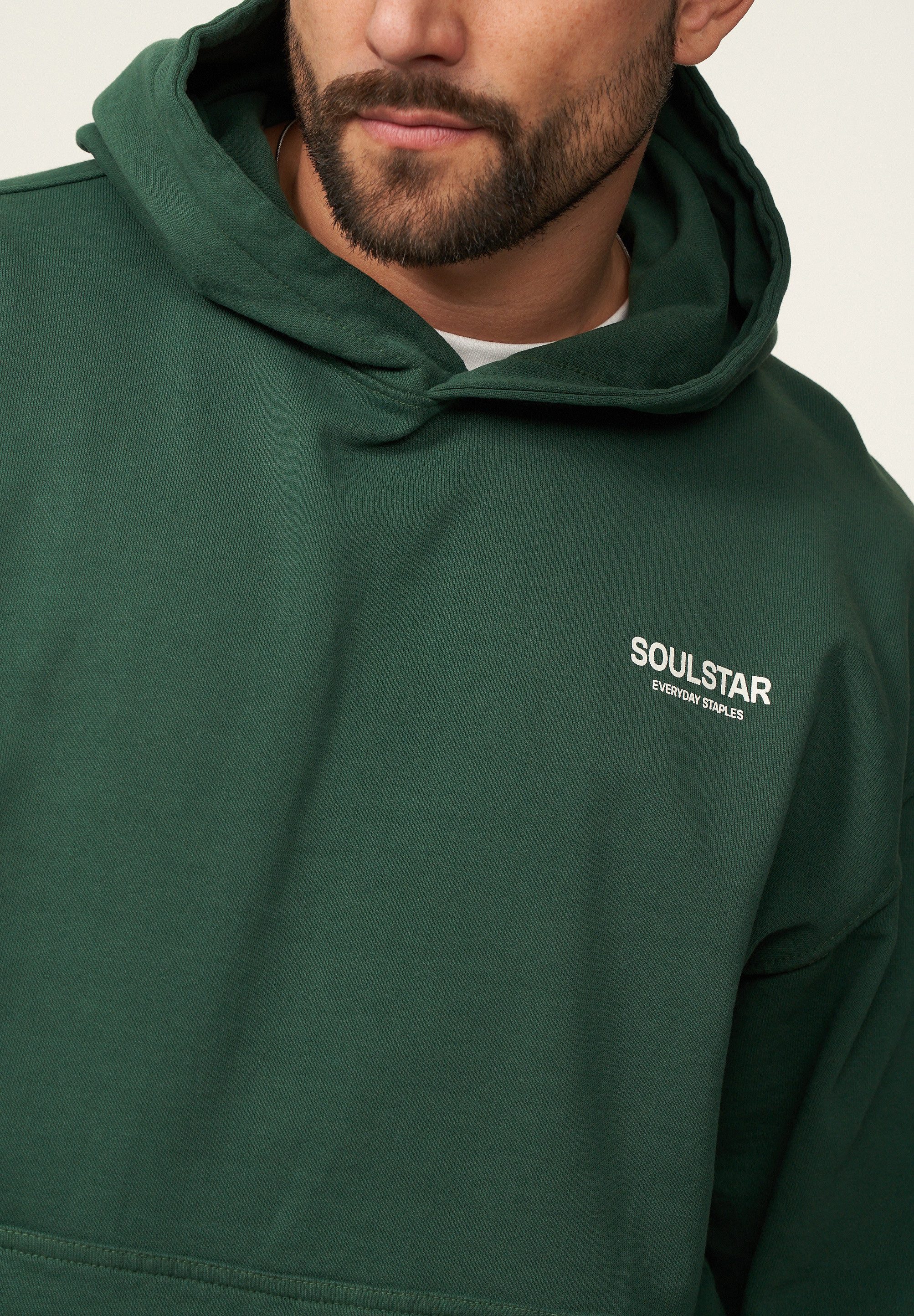 SOULSTAR Hoodie S2TSU Herren Heavy Oversize Hoodie Kapuzenpullover Sweatshirt Raglan Sweater