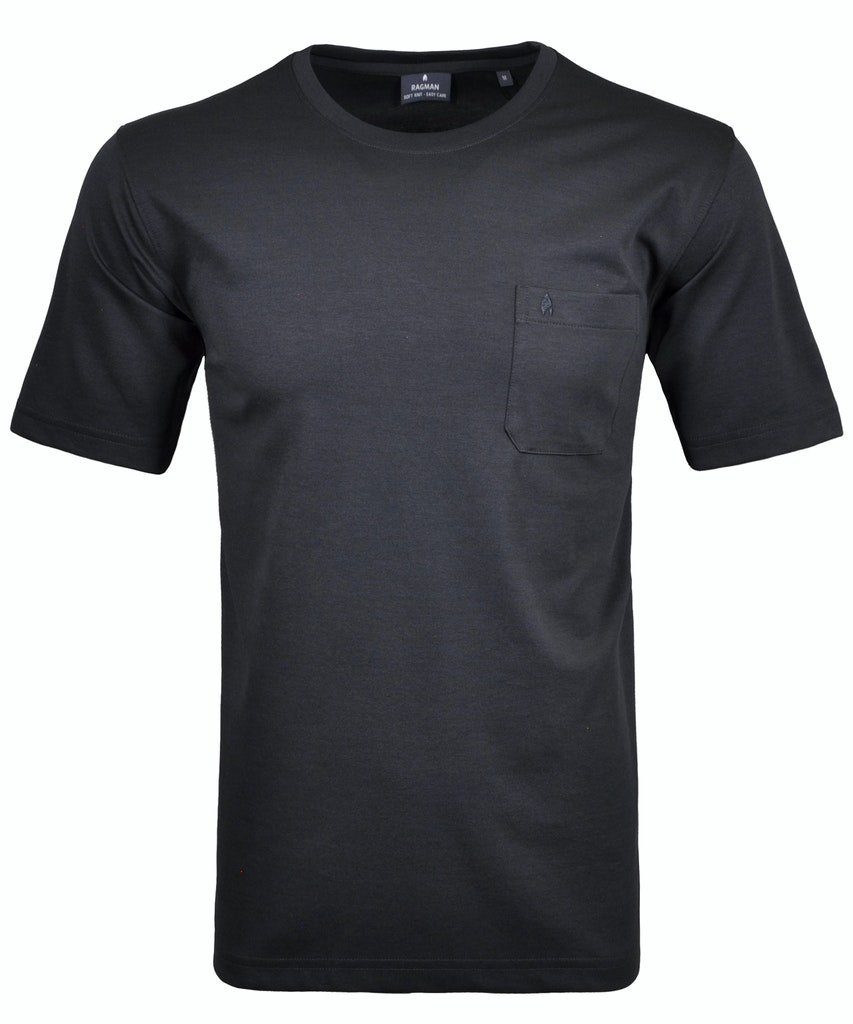RAGMAN T-Shirt mit Brusttasche 009-SCHWARZ