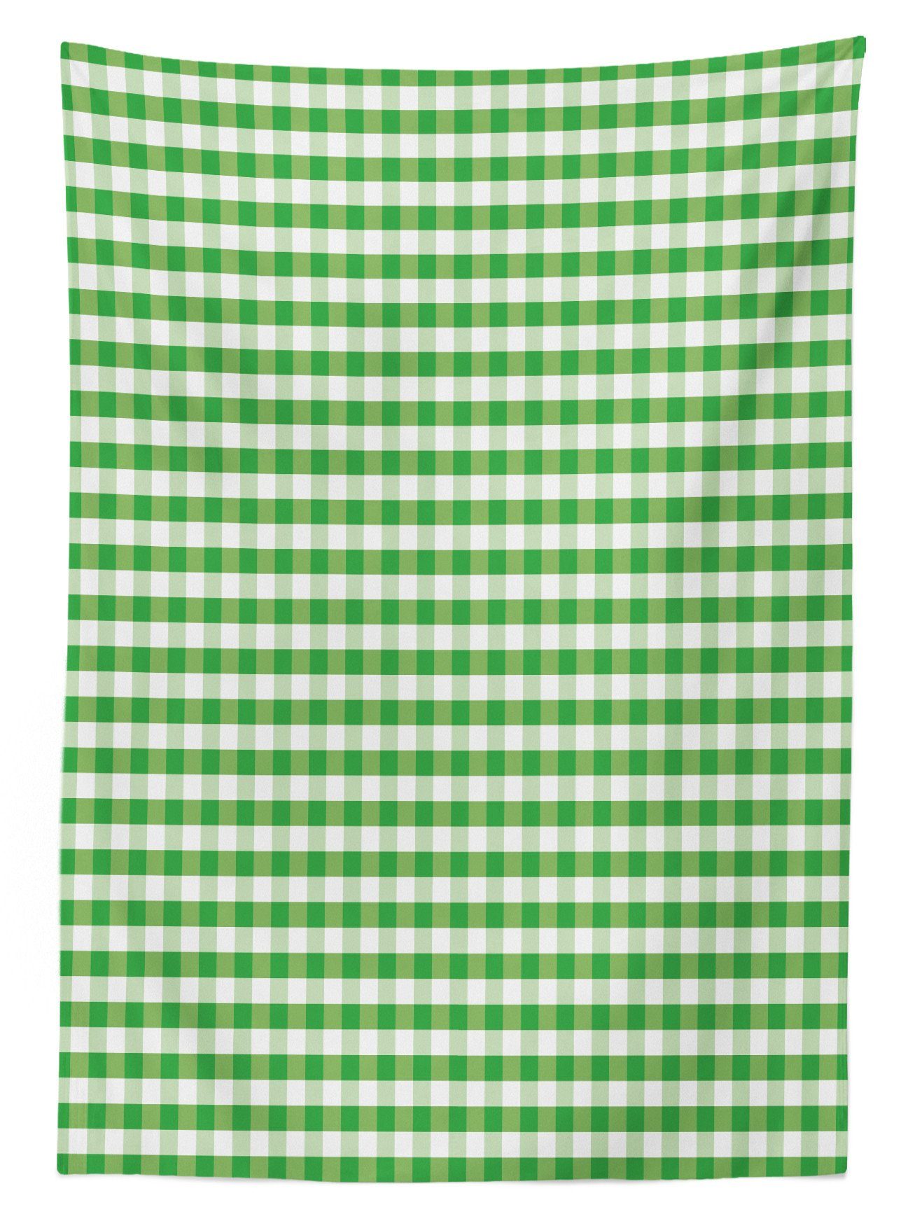 Weiß Geometrisch Grün Gingham geeignet Klare den Waschbar Farbfest Für Bereich Farben, Abakuhaus Tischdecke Außen