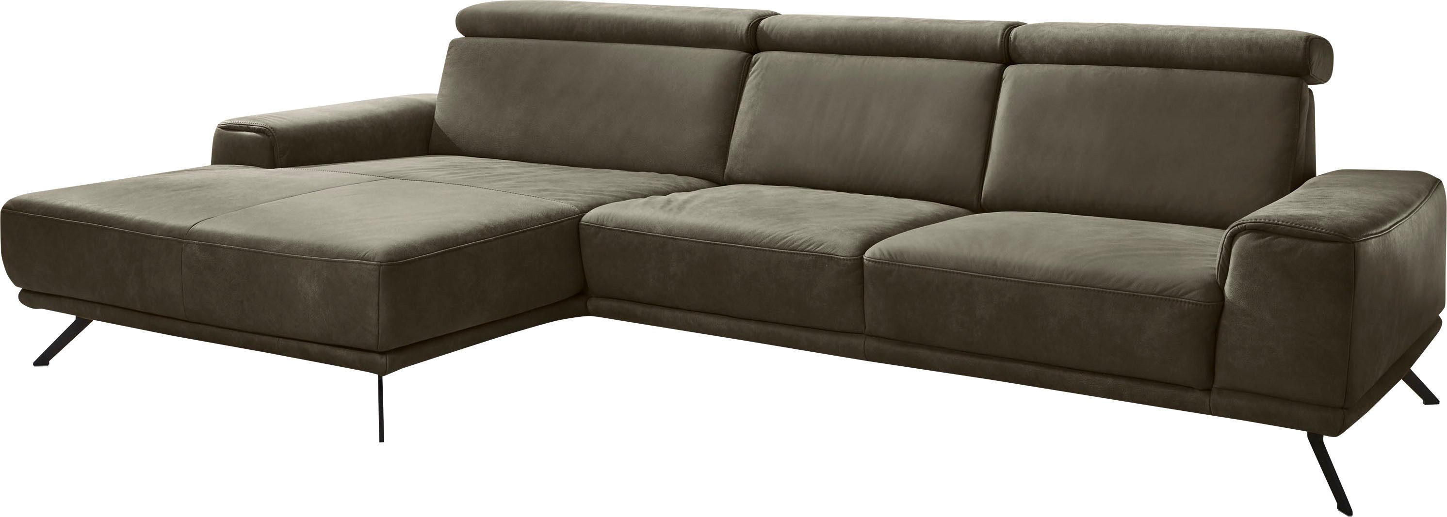 Die PlanBar Ecksofa PN-EM22041 L-Form, wahlweise motorisches Canape oder Sitztiefenverstellung