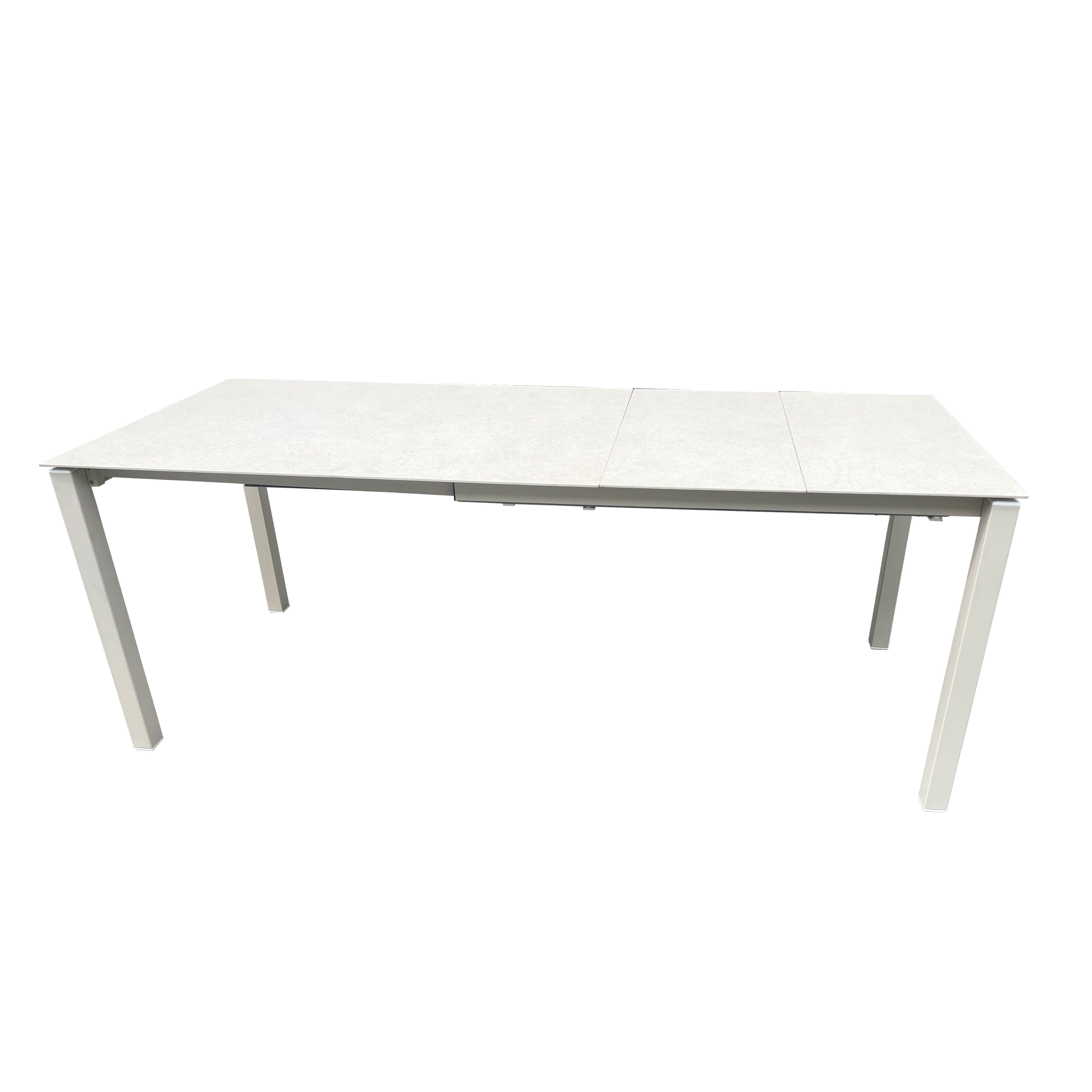 Barths Gartentisch Ausziehtisch „Palazzo“ Outdoor modern & wetterfest 160/210 x 90, Ausziehbar, wetterfest & kratzfest mit hochwertiger HPL-Platte