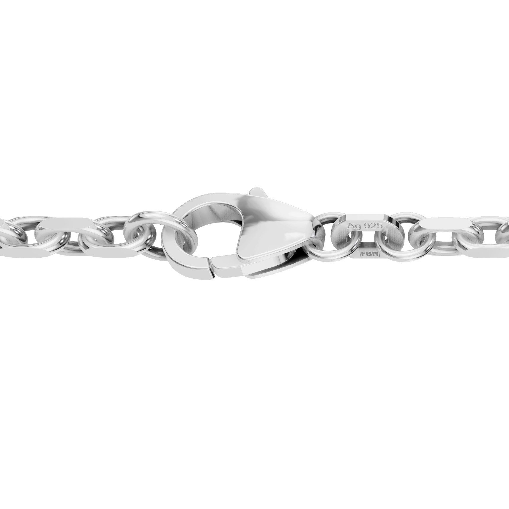 HOPLO Silberkette Ankerkette diamantiert Länge 42cm günstig online kaufen