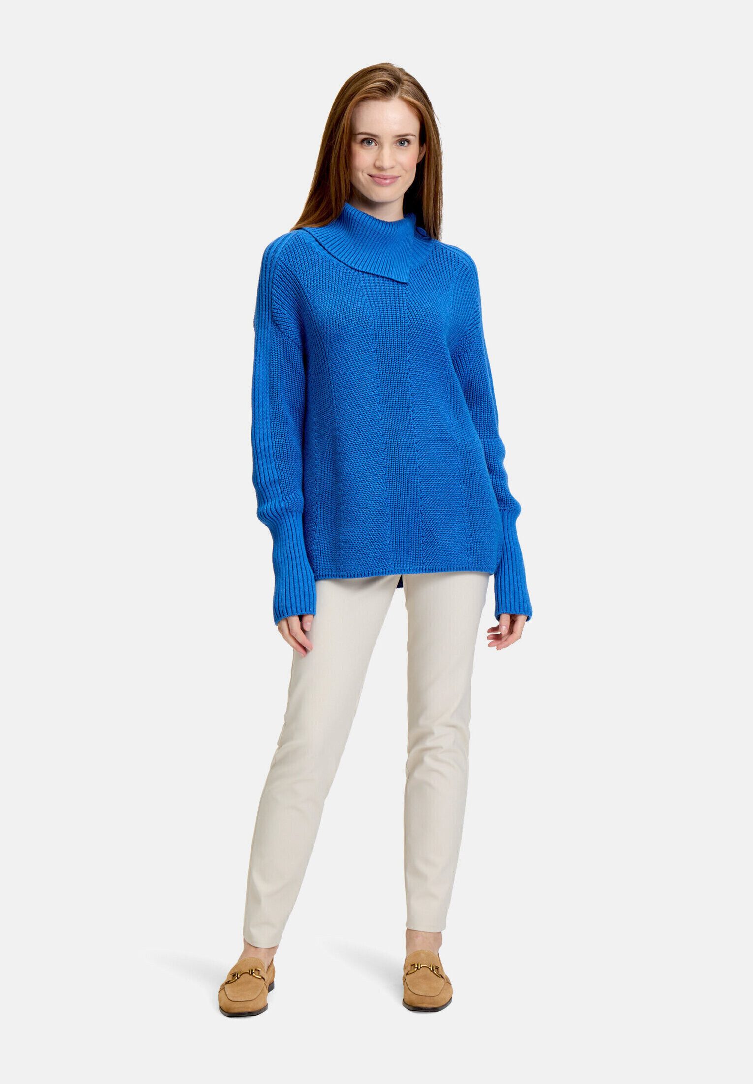 Betty Barclay Strickpullover Damen mit hohem Kragen (1-tlg) Kragen