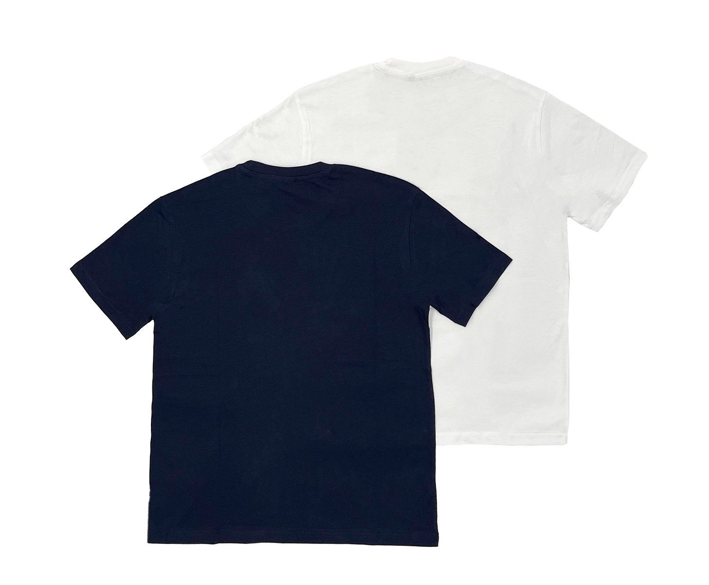 Champion T-Shirt Champion Herren weiß/blau T-Shirts (wht/nny) white/navy 2Pack (2-tlg)