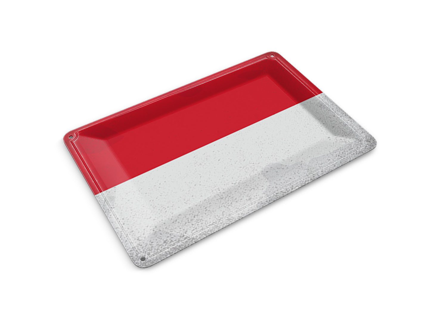 Femer GmbH Postkarte Flagge Indonesien 14x10 cm Indonesia Vintage, unfrankiert