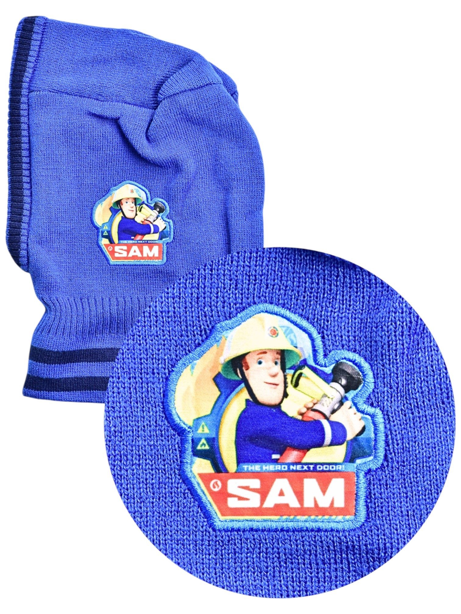 Feuerwehrmann Sam Schlupfmütze Jungen Strickmütze Wintermütze 1-4 Jahre