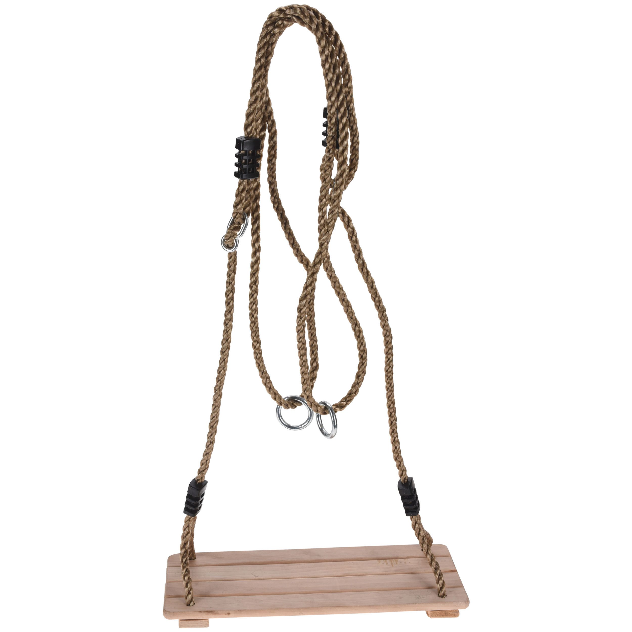 Annastore Einzelschaukel Holzschaukel - Gartenschaukel Kinderschaukel, (1-tlg), 40 x 16 cm - Ausziehbar auf Höhe von 210 cm