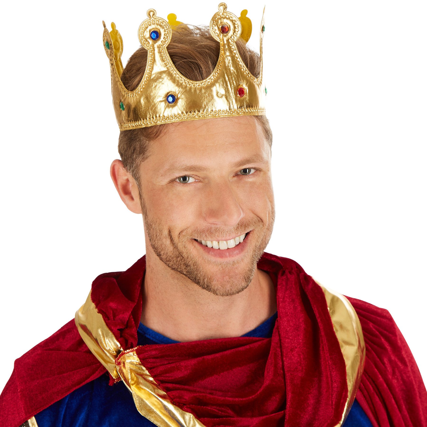 dressforfun Kostüm Herrenkostüm König, Langarmshirt mit Wappen-Aufdruck