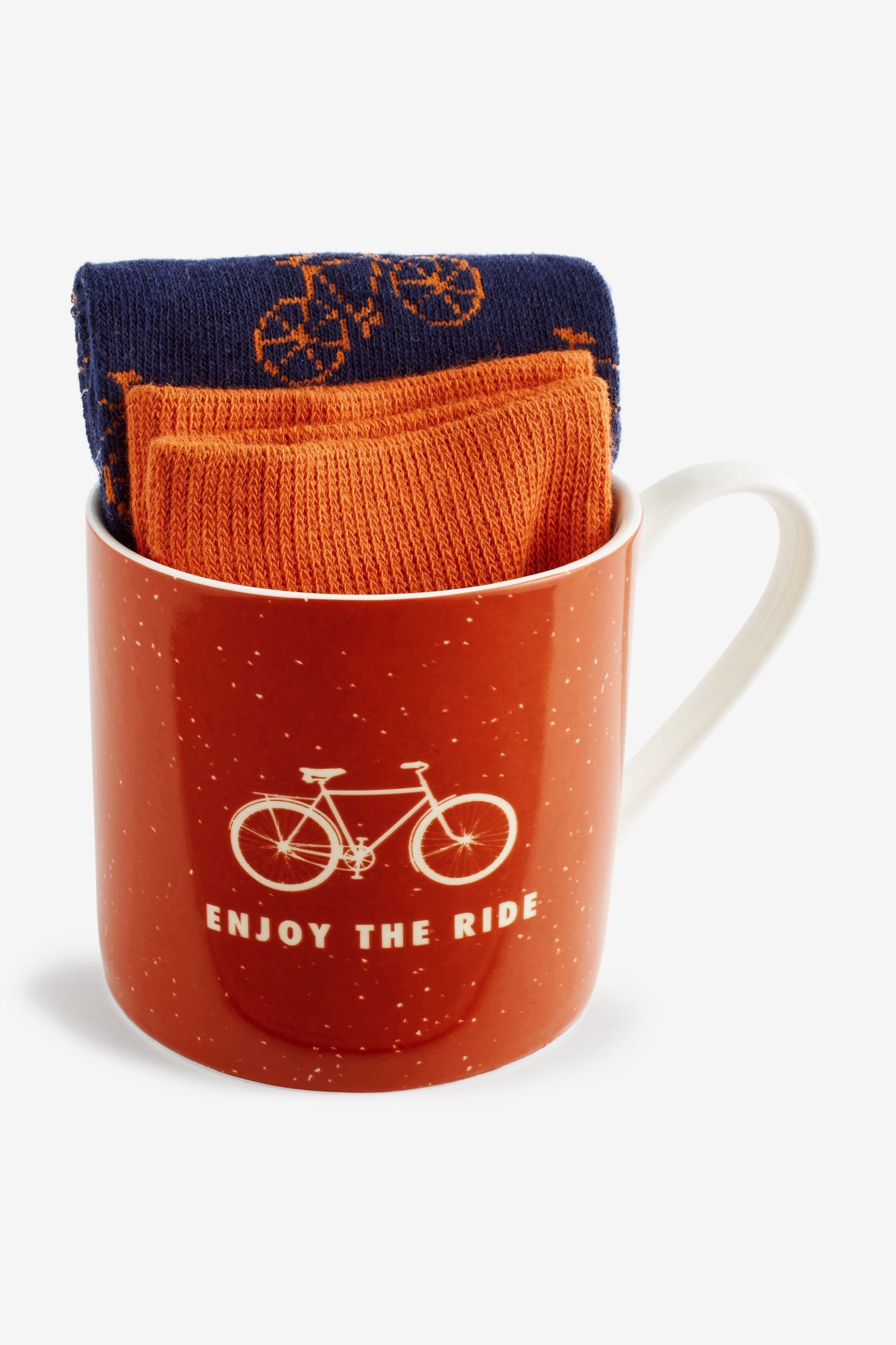 Radfahren, Socken Baumwolle, Geschenkset Becher Tasse Next Polyamid Polyester, und