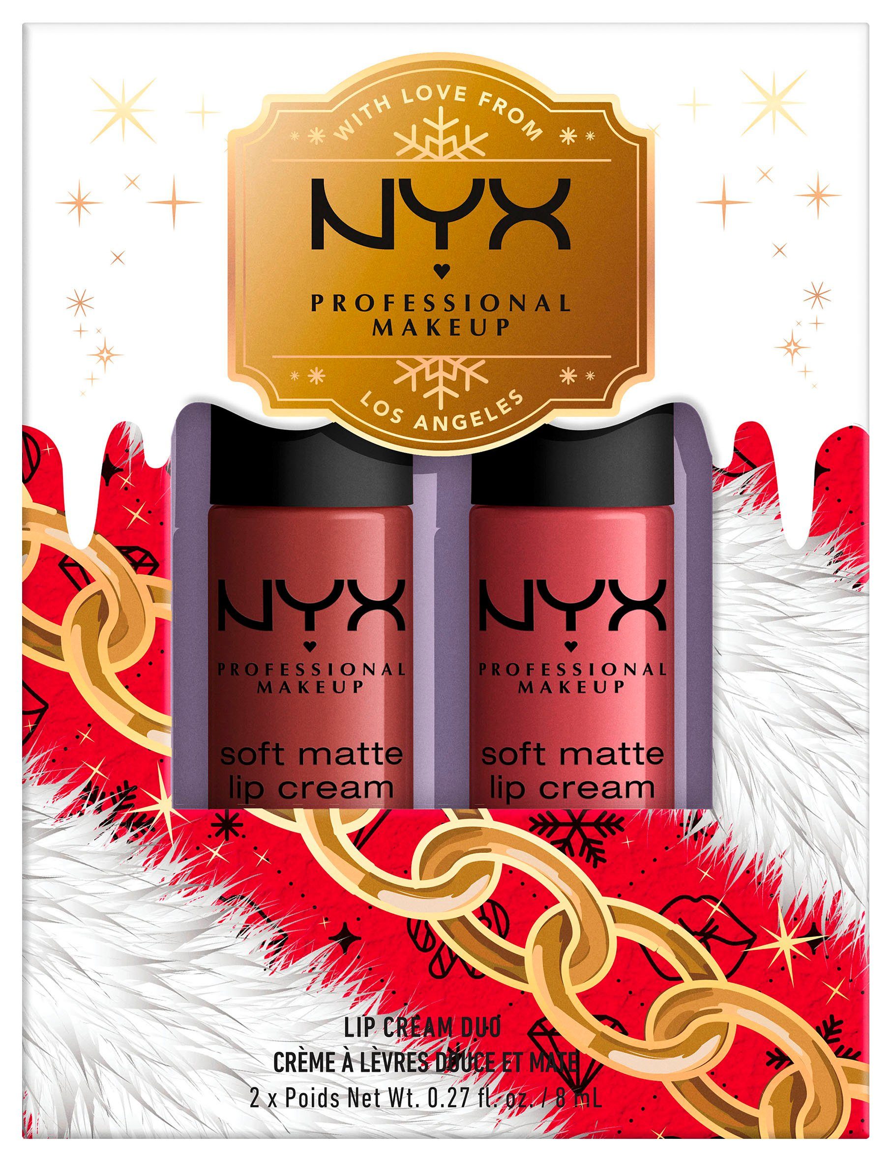 NYX Lippenstift Professional Makeup Soft Cream Duo Lip X-Mas Matte