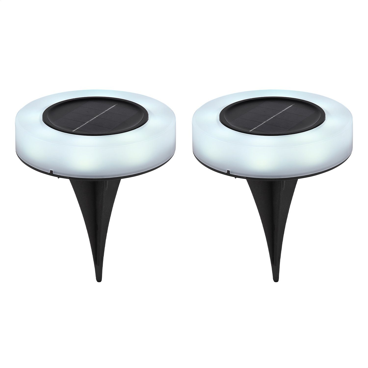 LED Solarleuchte Solarleuchte Garten 2er Set Wegelampe Solarlampe Außen Solar 36414-2