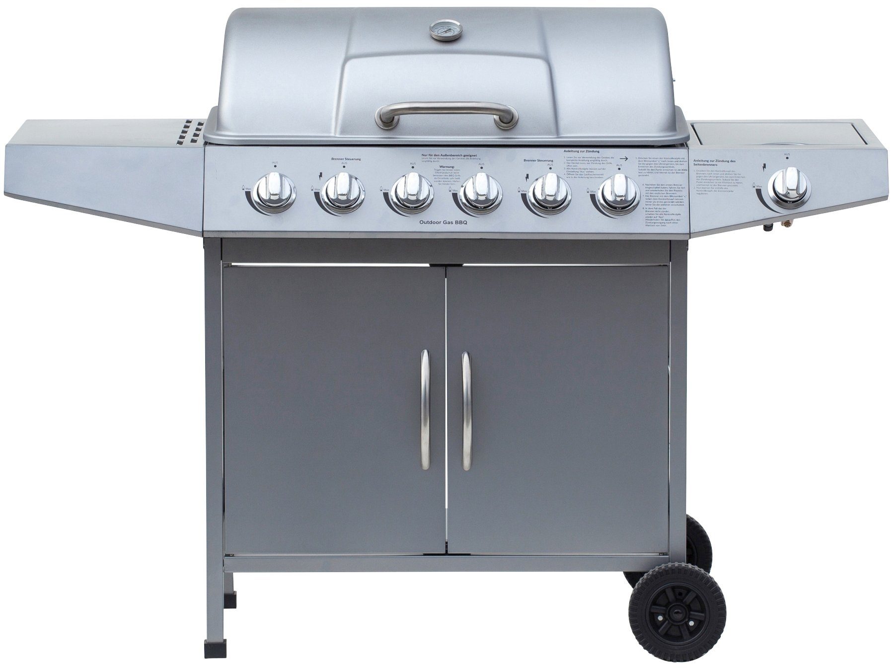 El Fuego Gasgrill Dayton 6+1, BxTxH: 133x54x97 cm