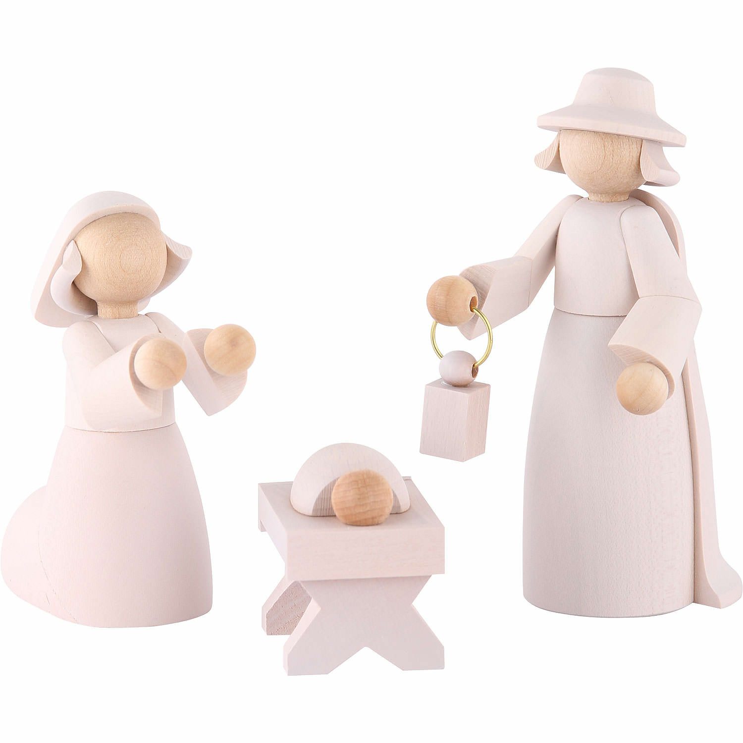 KWO Kunstgewerbe Werkstätten Schwibbogen Dekofiguren Heilige Familie (11cm) von KWO