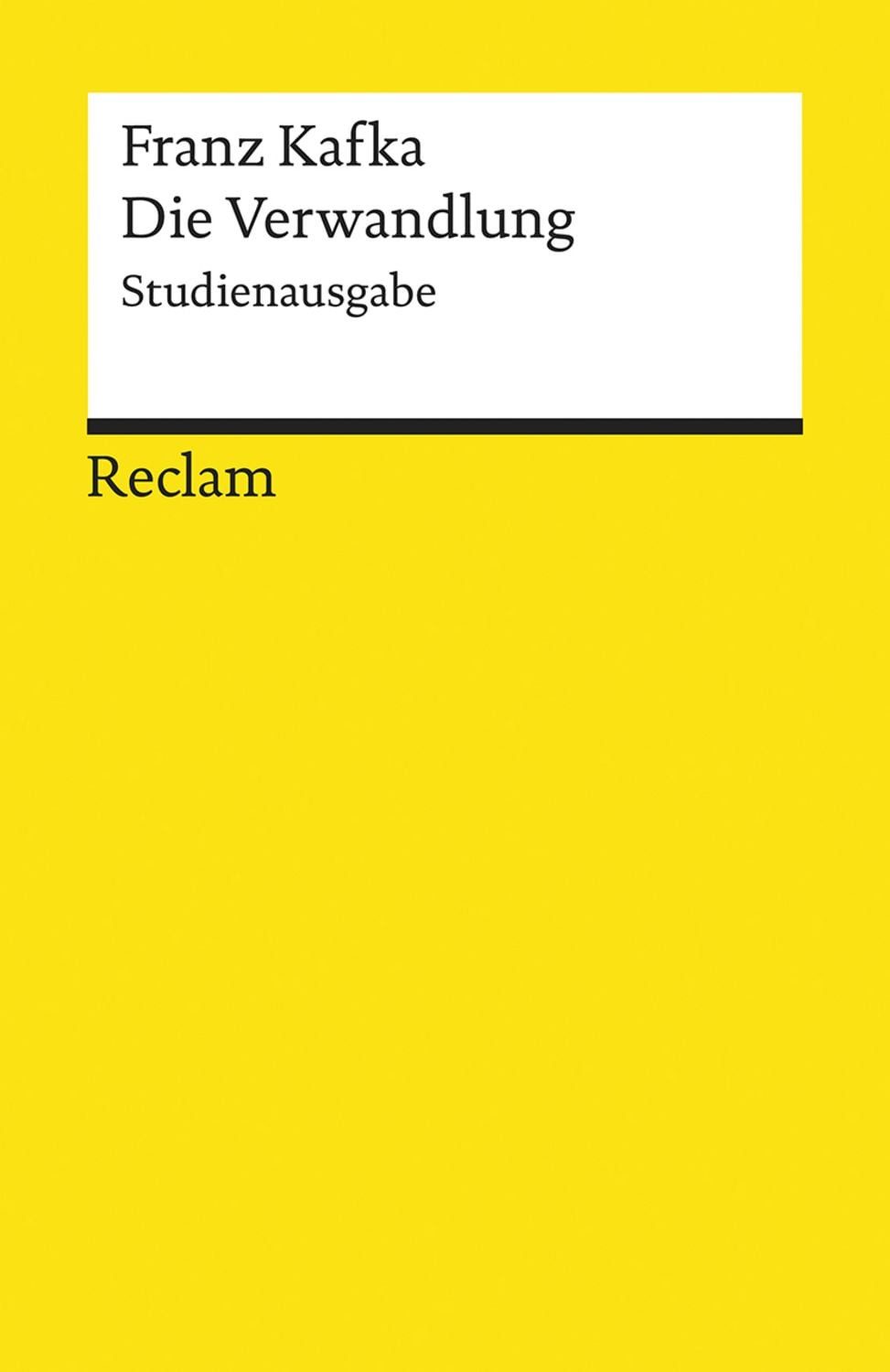Die Verwandlung / Franz Kafka