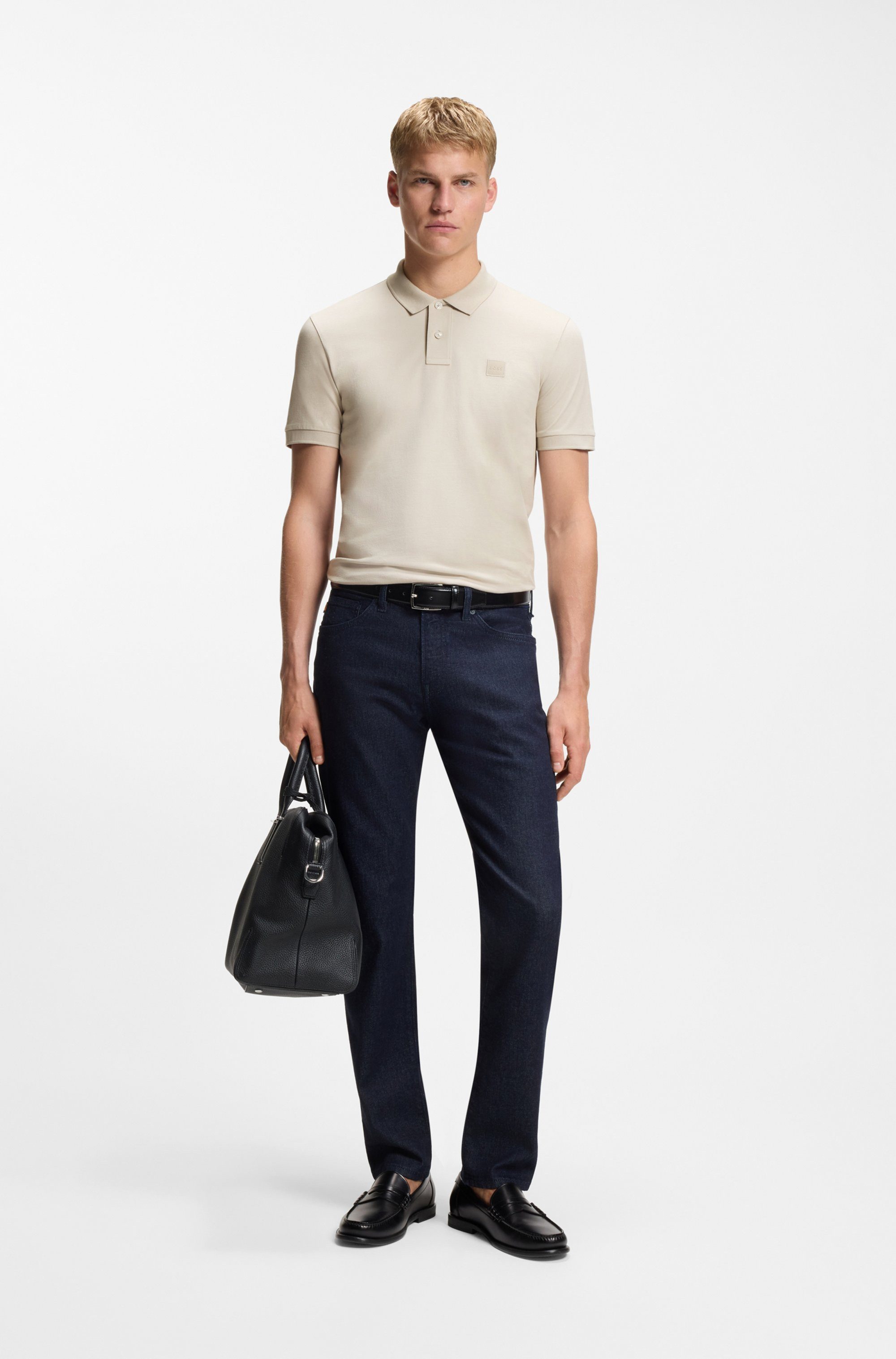 BOSS ORANGE Poloshirt Passenger Regular Fit Classic Stretch Pique Polo, pflegeleicht, Baumwolle mit Elasthan