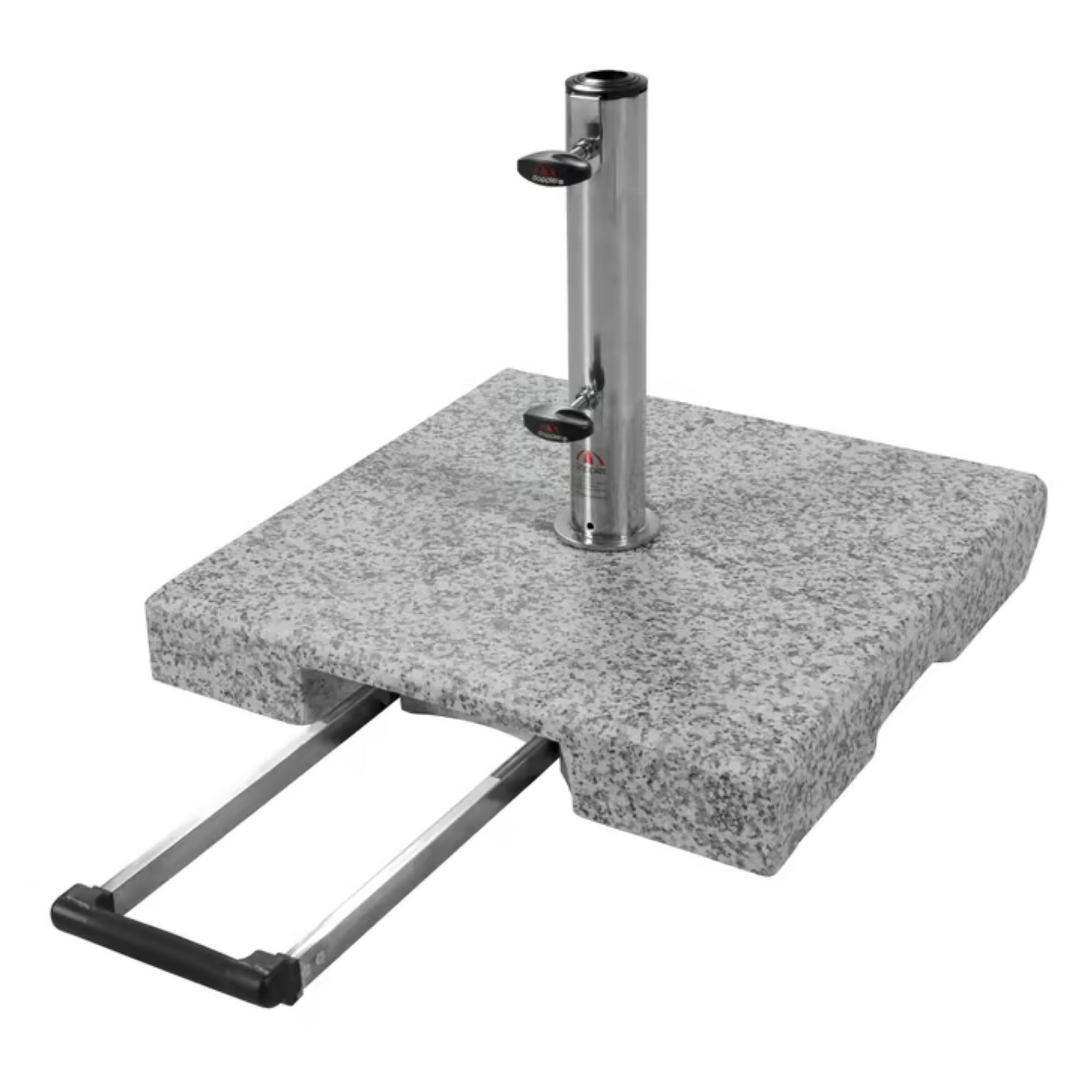 doppler® Schirmhalter Doppler Granitsockel Trolley Granit-Schirmständer 40 kg mit Rollen