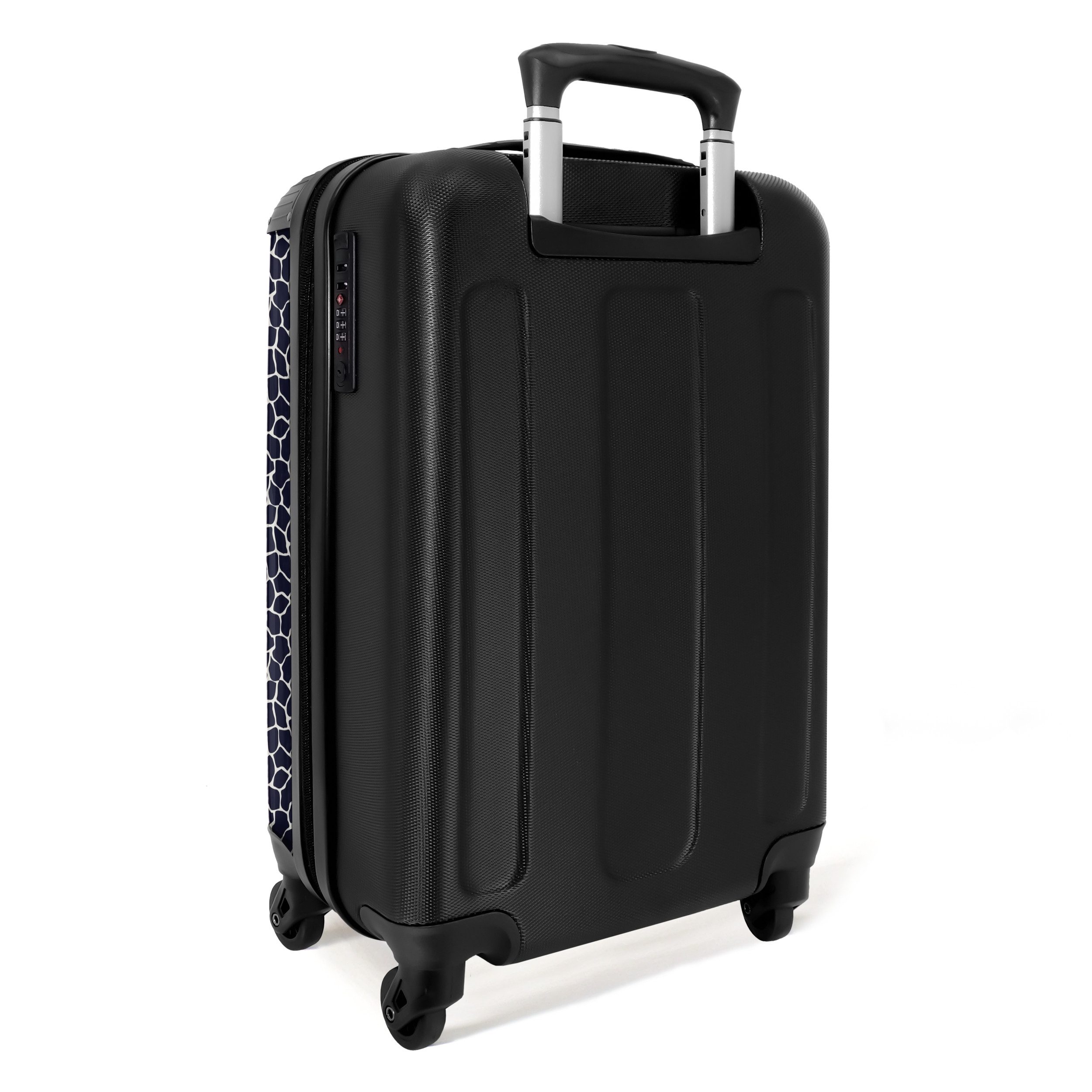 NoBoringSuitcases.com© Hartschalen-Trolley Tiermuster Giraffe blau 55x35x20cm, Handgepäck Koffer & Trolleys, Luggage, Reisekoffer Frauen – Bild 3 von 5