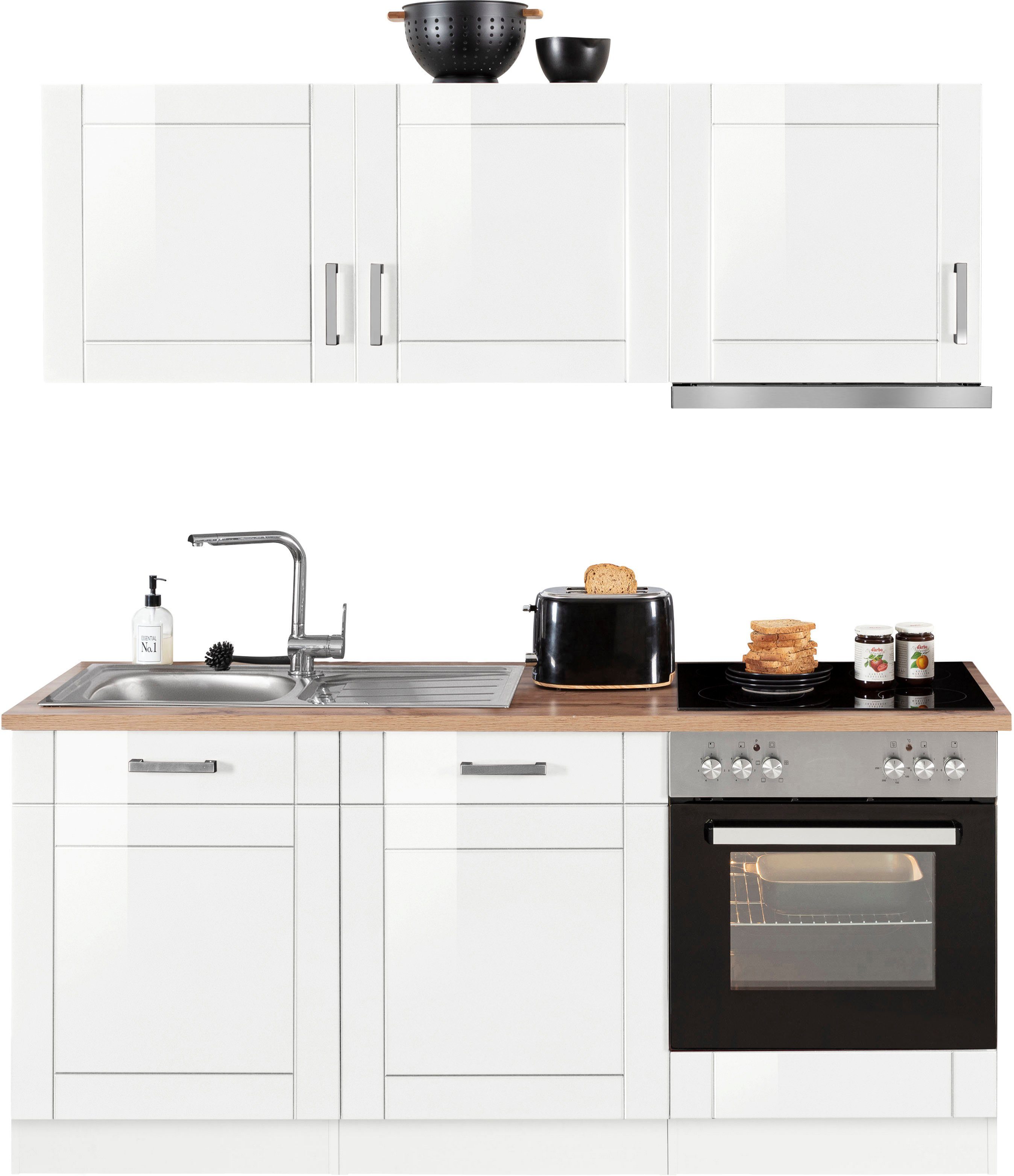 KOCHSTATION Küchenzeile KS-Tinnum, mit E-Geräten, Breite 180 cm günstig online kaufen