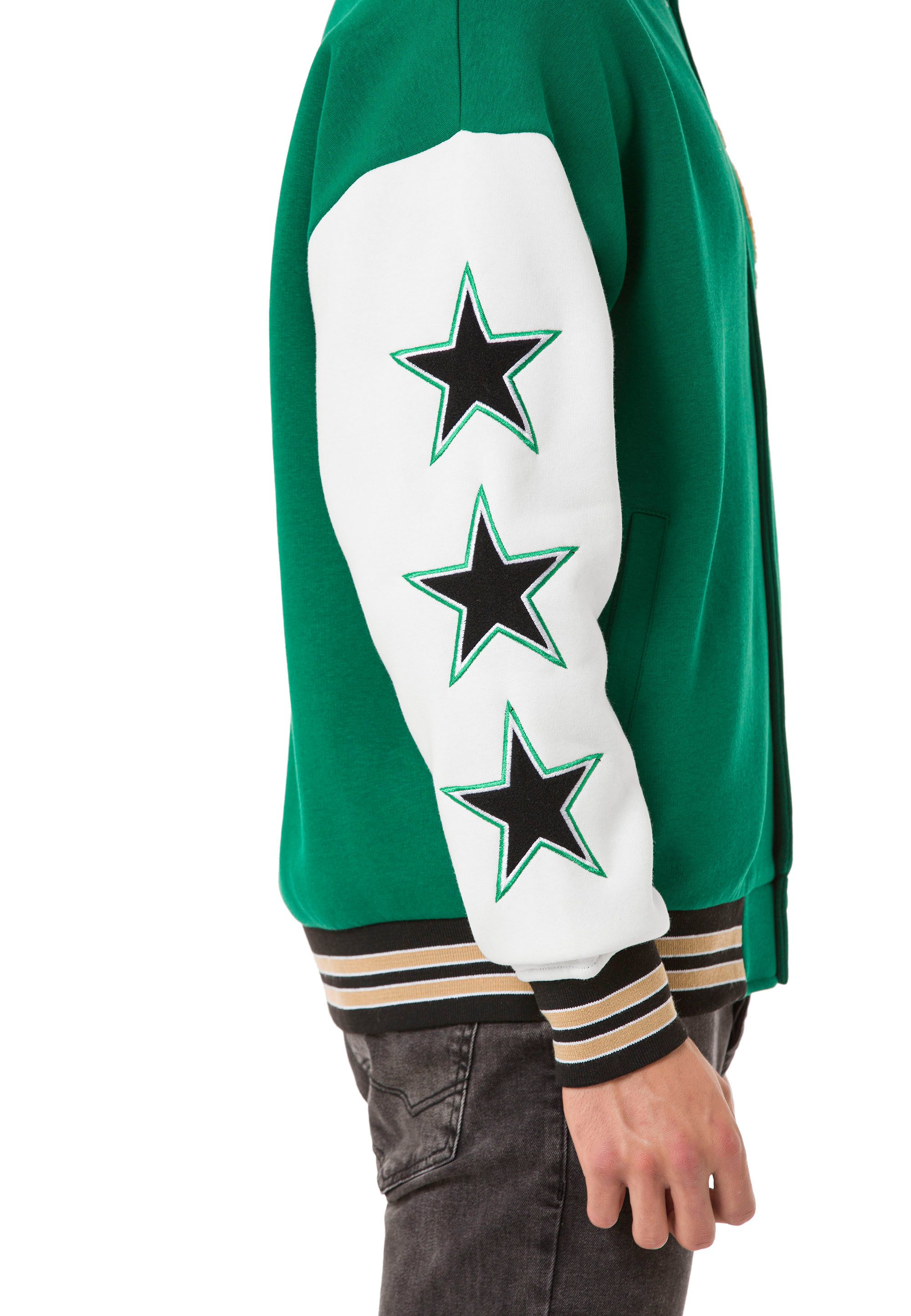 RedBridge Collegejacke im Retro-Look mit auffälligen Kontrastfarben