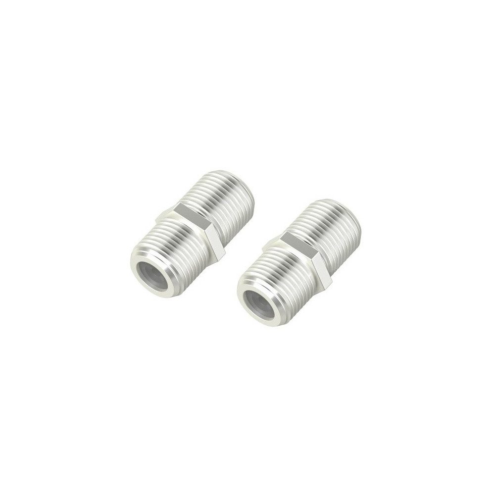 Hama SAT-Adapter F-Kupplung silber für Kabelverbindungen. Audio- & Video-Adapter