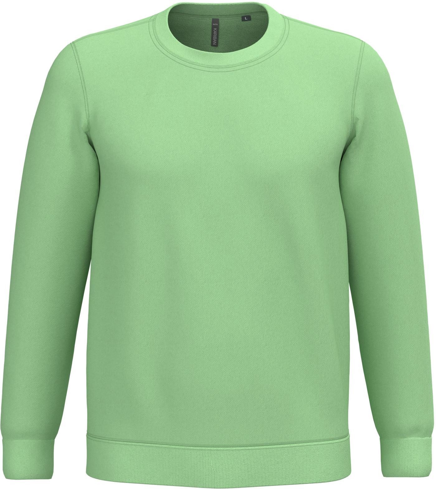 Kariban Sweatshirt Herren Sweatshirt mit Rundhalsausschnitt