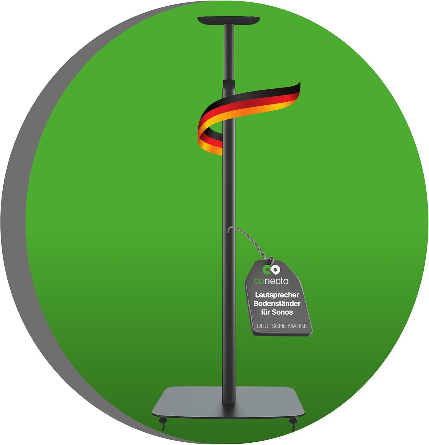 conecto Lautsprecher-Wandhalterung conecto höhenverstellbarer Lautsprecherständer für SONOS ONE® und