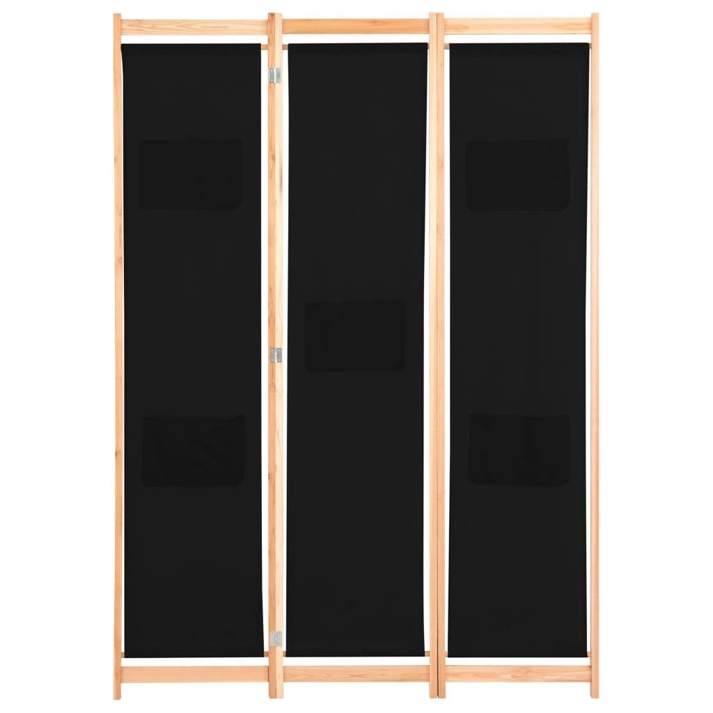 3tlg spanische Raumteiler Paravant Raumteiler vidaXL 120 Schwarz Wand Trennwand x x 170