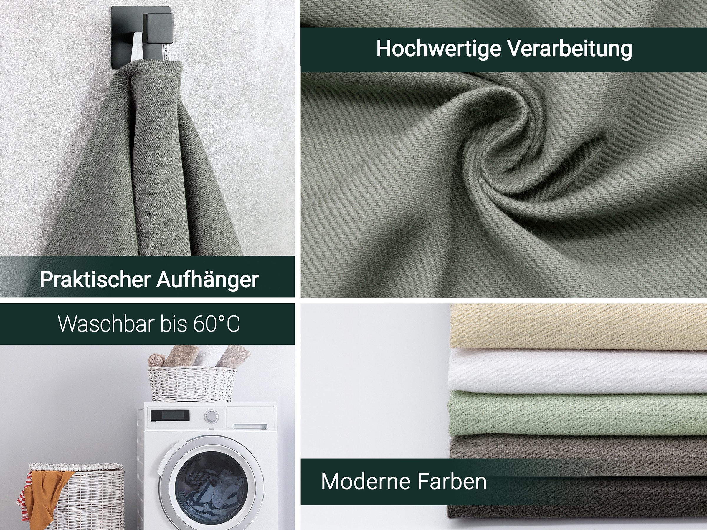 ZOLLNER Geschirrtuch, (Spar-Set, 5-tlg), 50 x 70 cm, 100% Baumwolle, vom Hotelwäschespezialisten