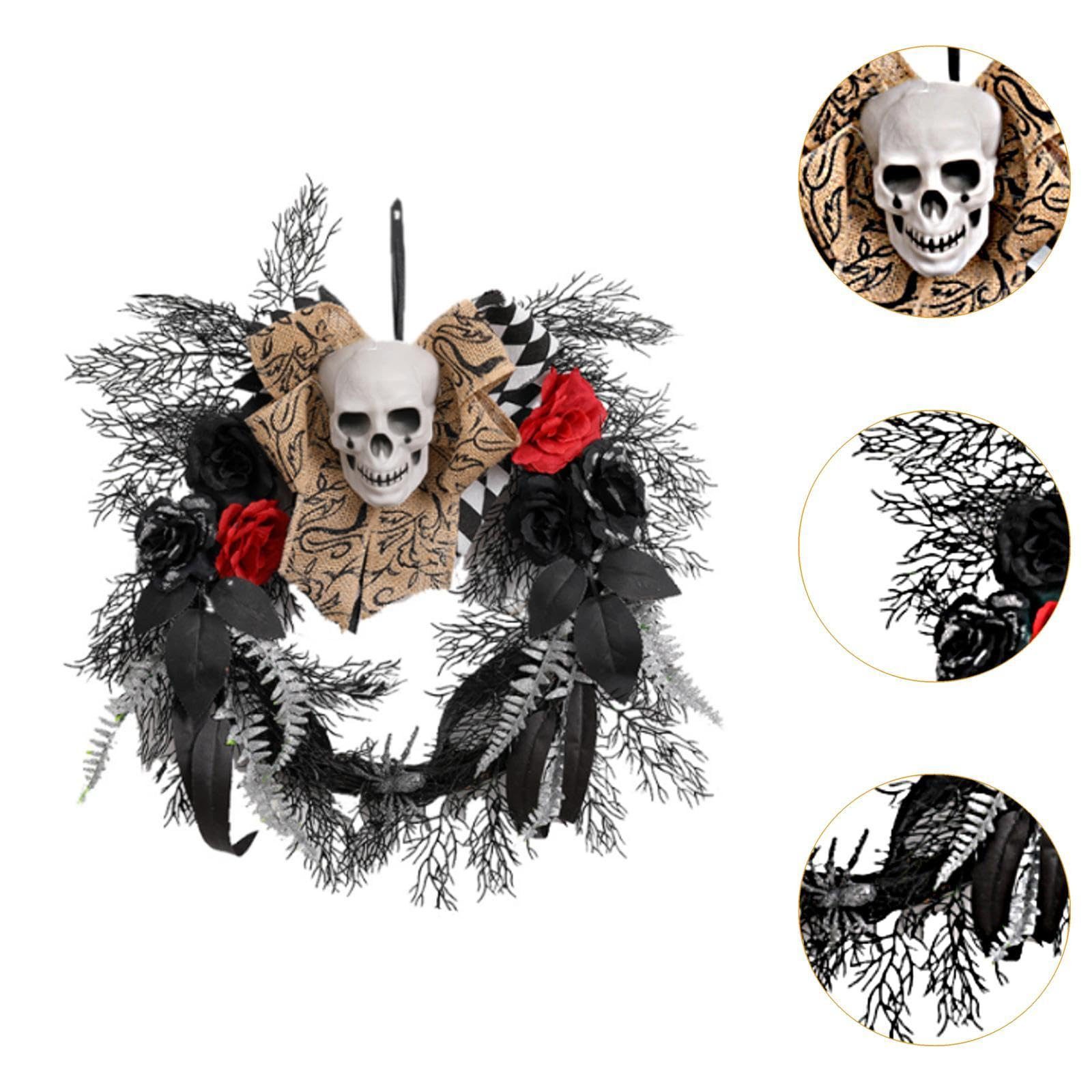 CLTYQ Dekoobjekt Halloween-Dekoration,Künstlicher Halloween Kranz mit günstig online kaufen