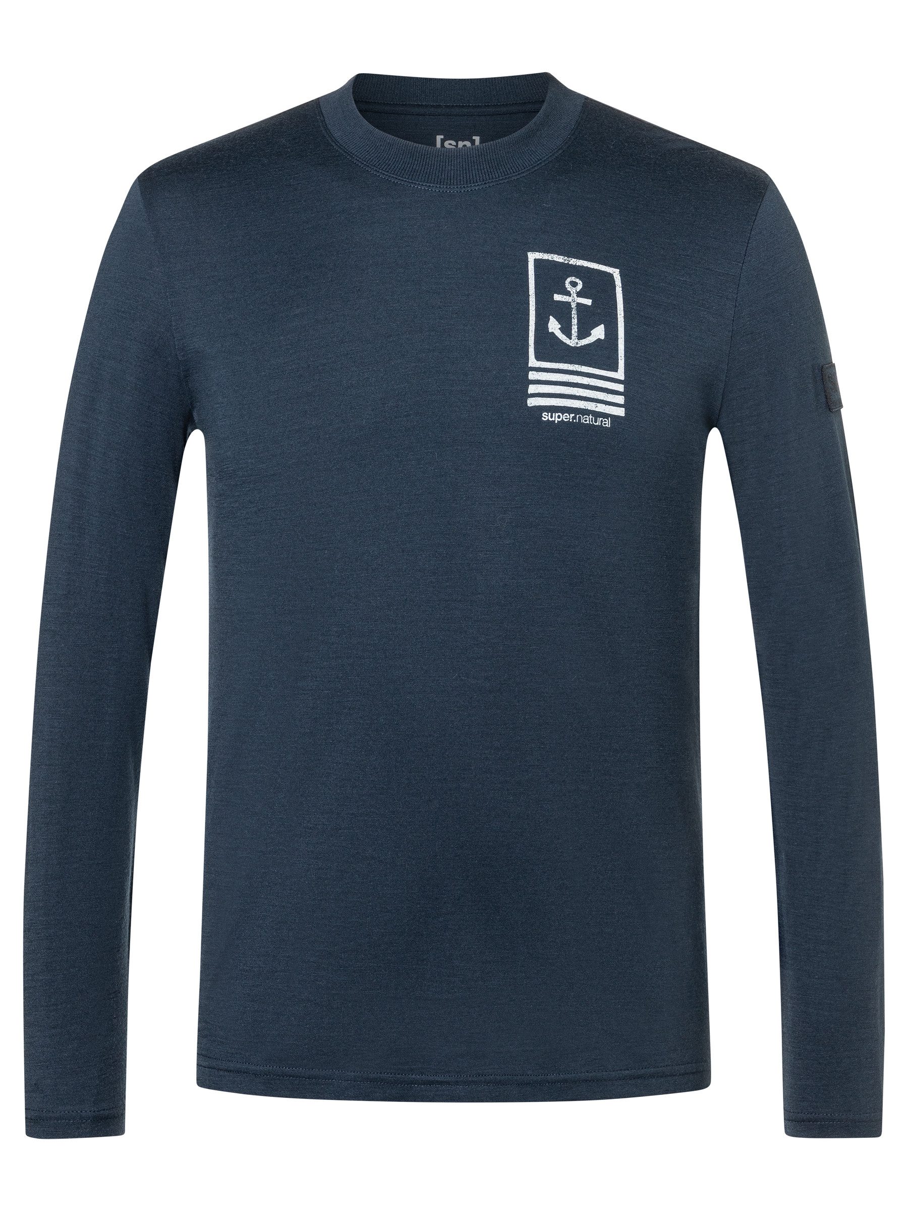 Langarmshirt für Herren, nachhaltig, Merino