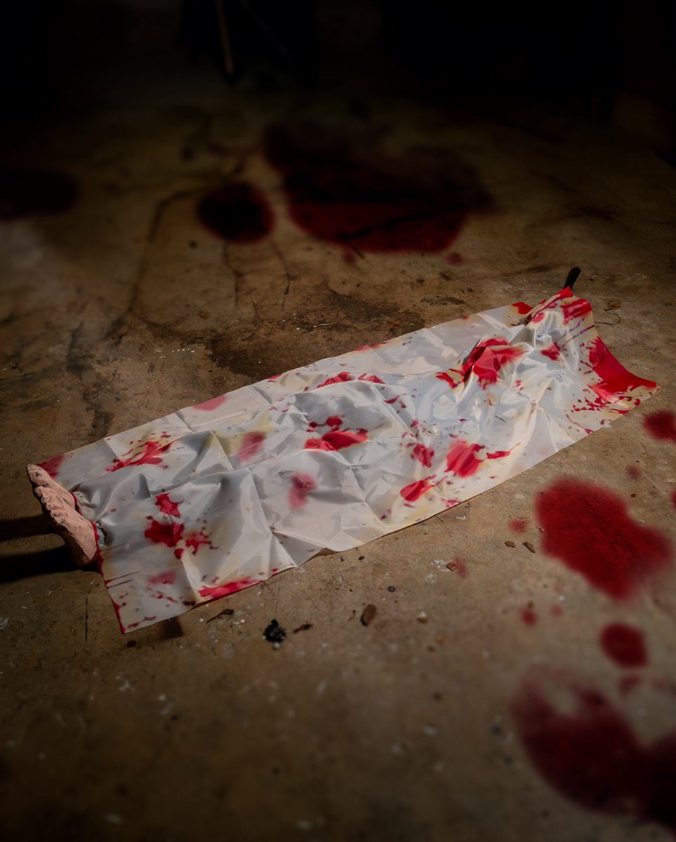 Horror-Shop Dekoobjekt John Doe Halloween Animatronic Autopsieleiche