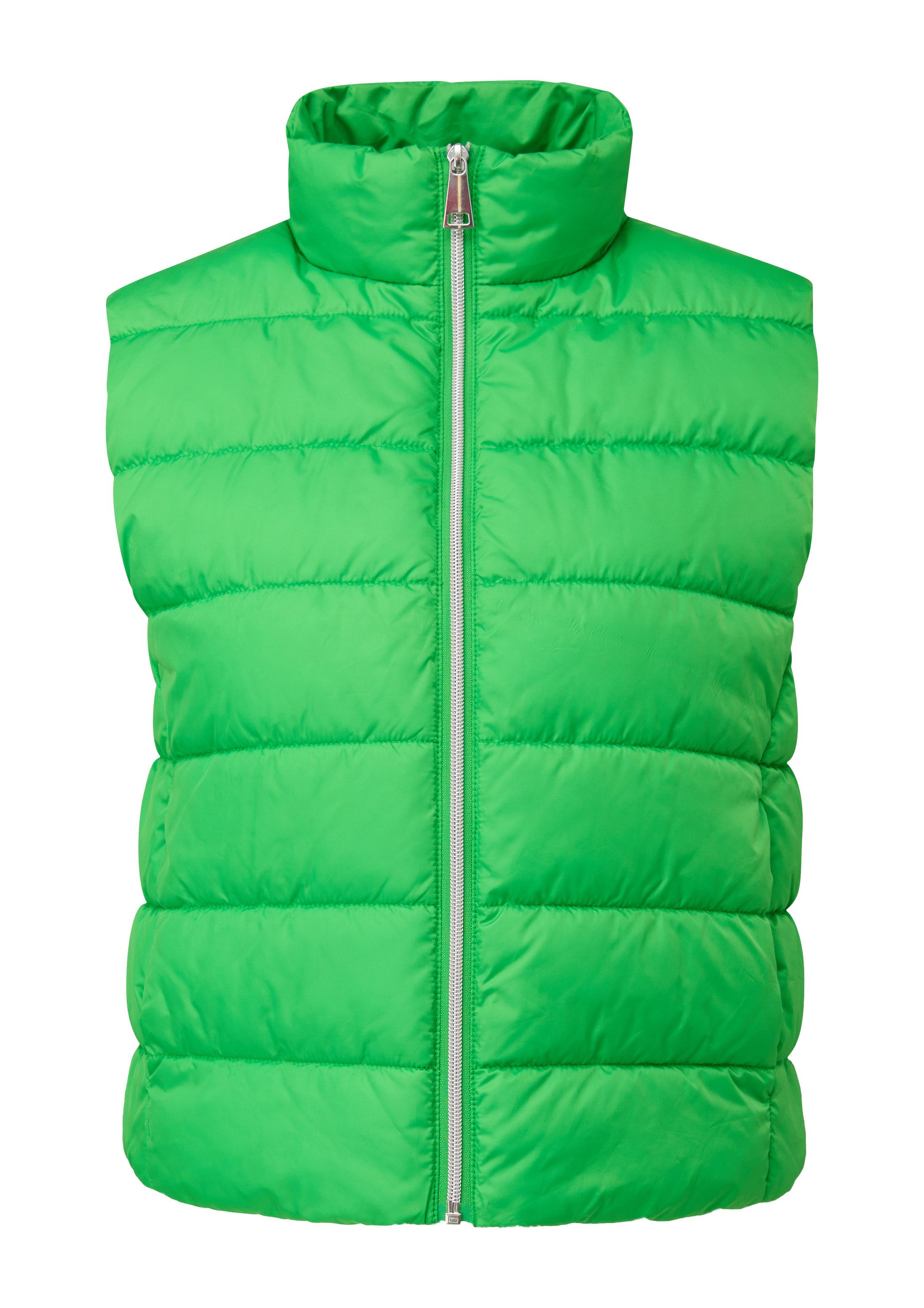 s.Oliver Outdoorjacke Outdoor-Weste Gesteppte Weste mit Stehkragen