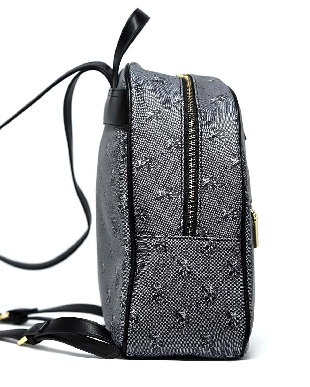 Bag U.S. Assn Black printed Cityrucksack US.Polo Backpack ASSN. PU Hampton Polo